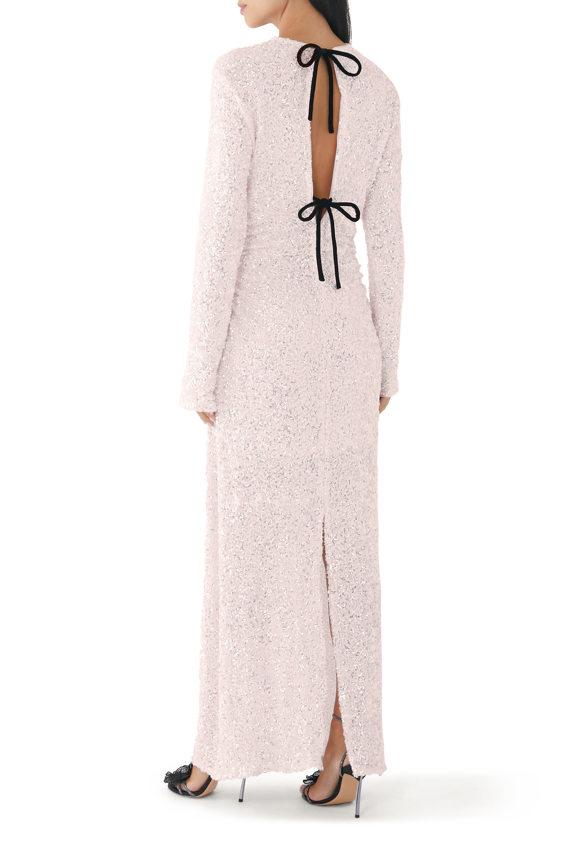 3D Sequins Maxi Dress