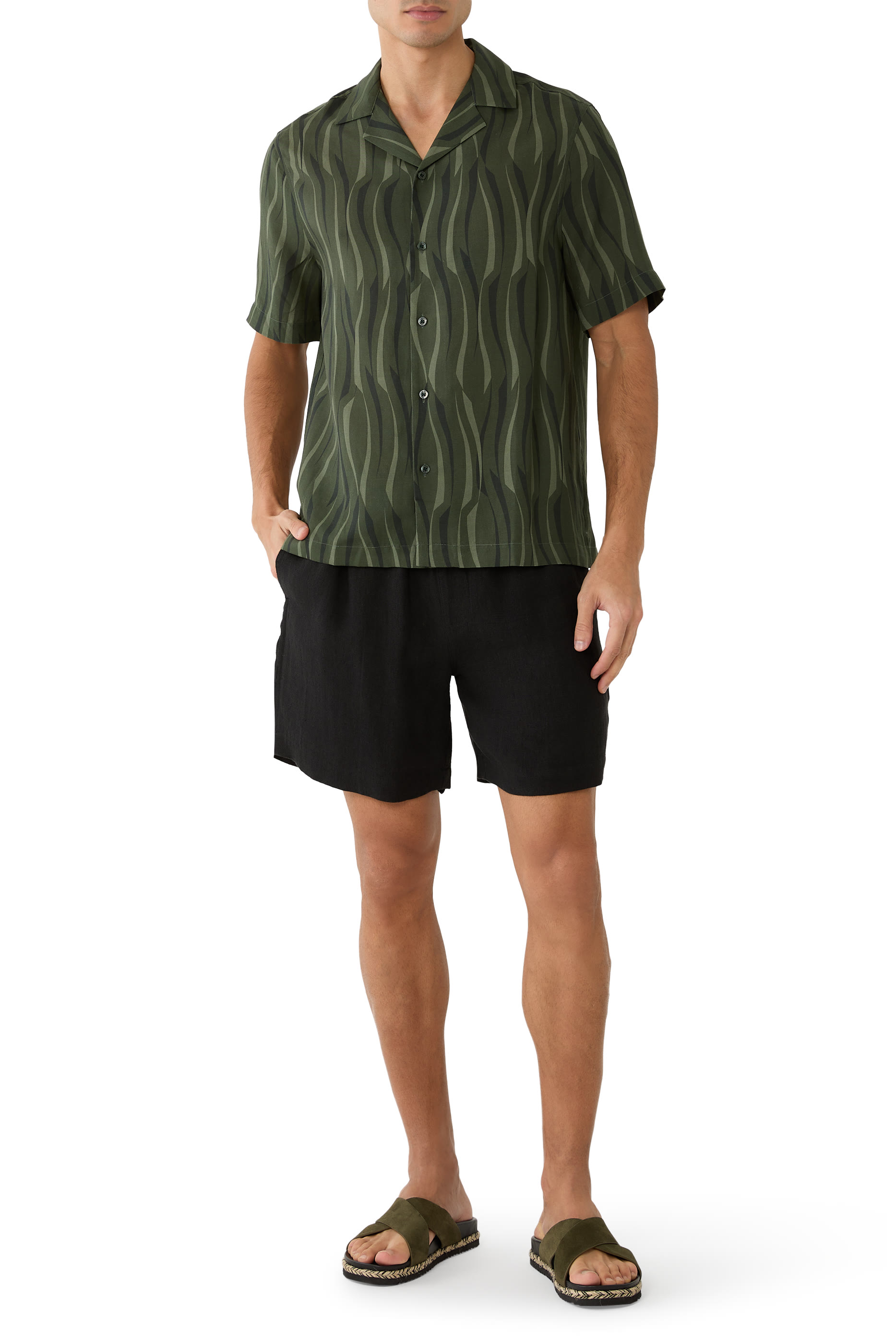 Roberto Linen-Blend Shirt 