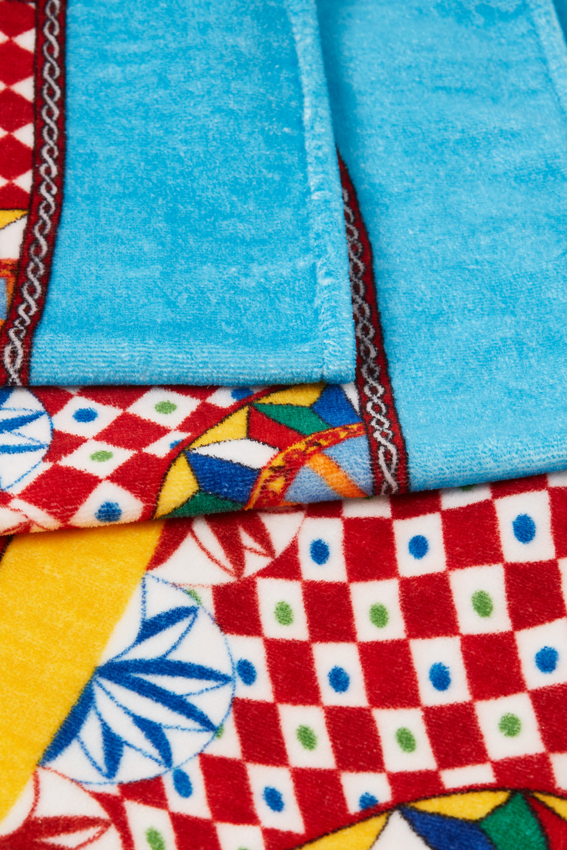 Kids Sicilian Carretto-Print Beach Towel