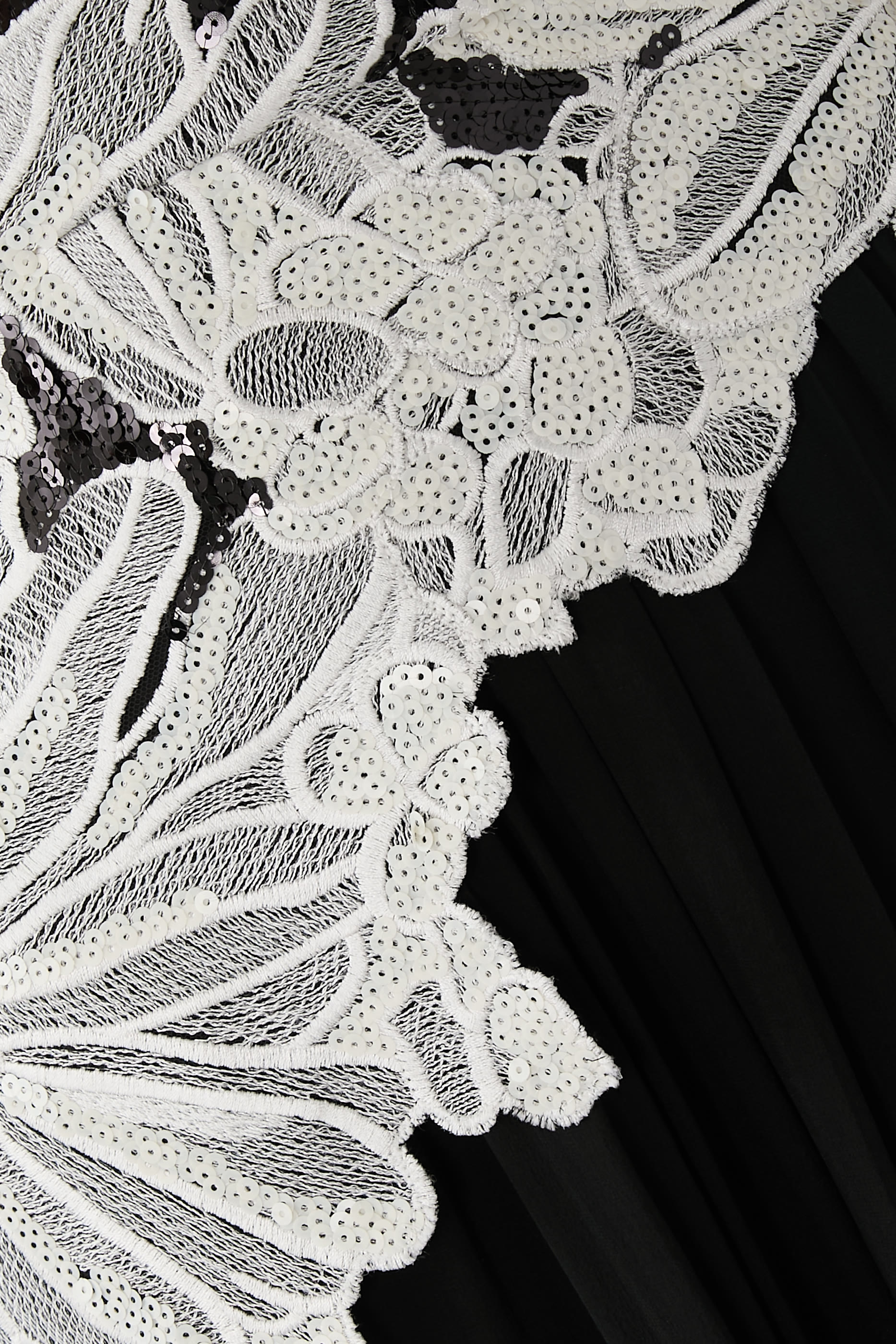 Sequin Embroidered Midi Dress