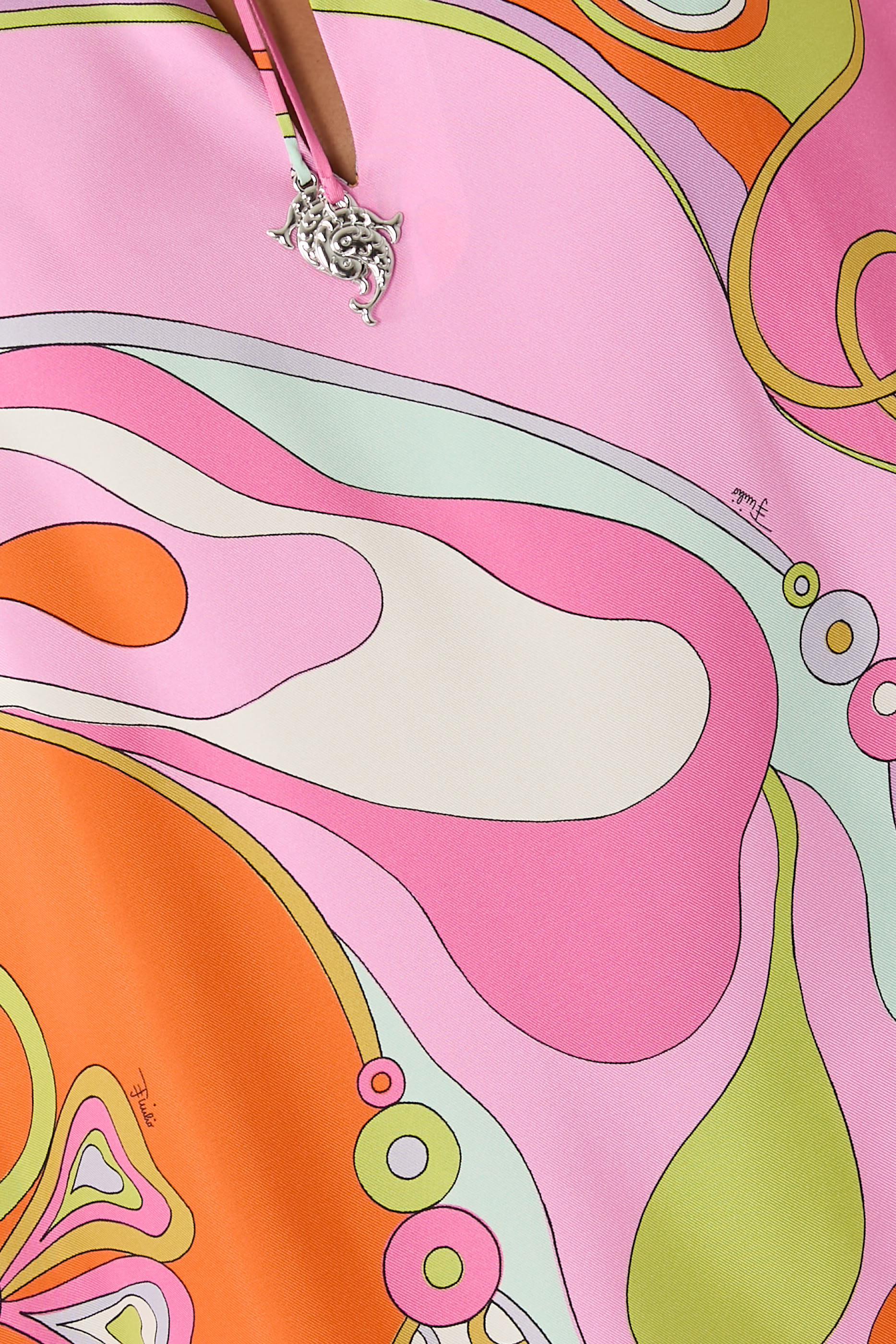  Printed Silk Twill Kaftan 