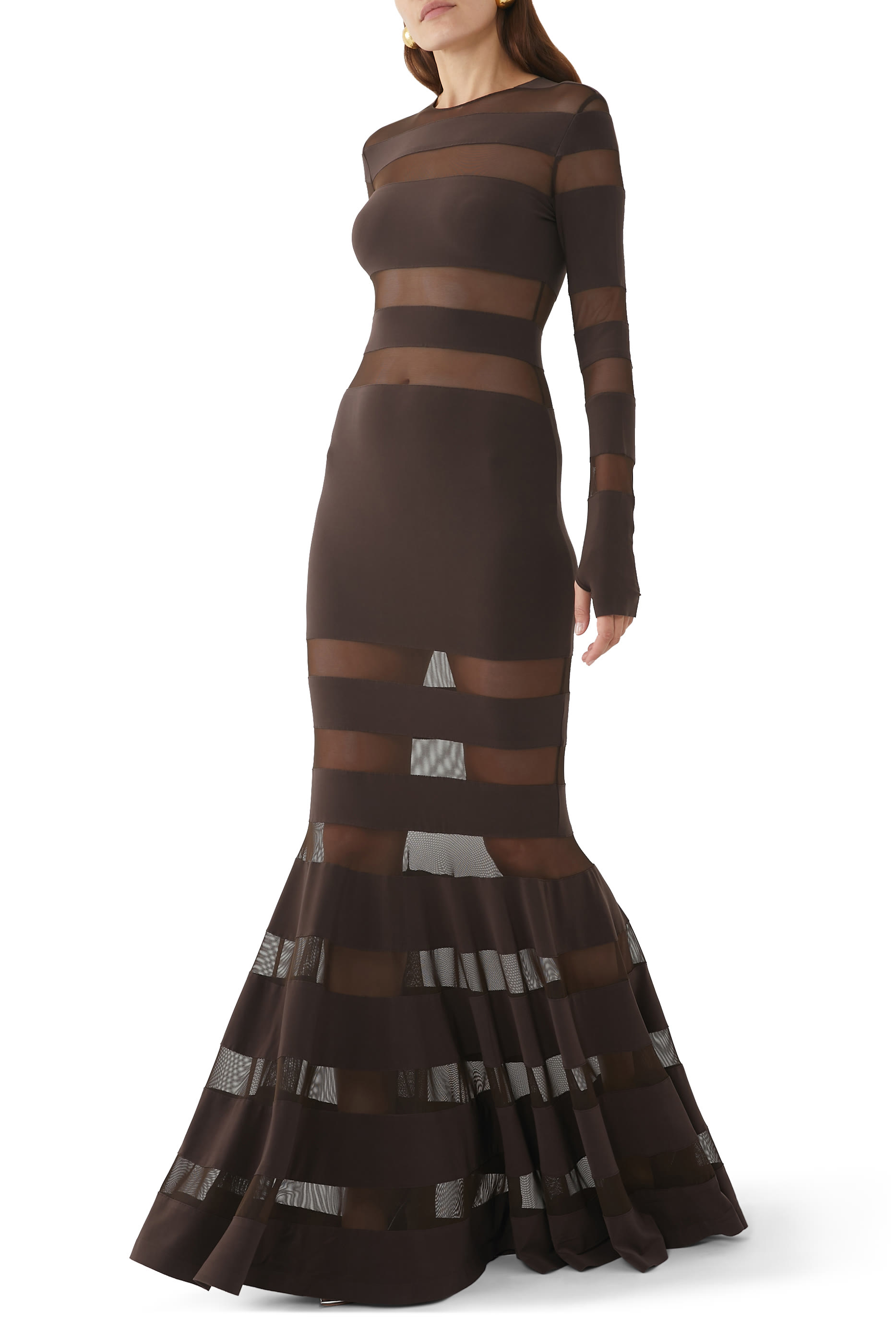 Spliced Fishtail Gown