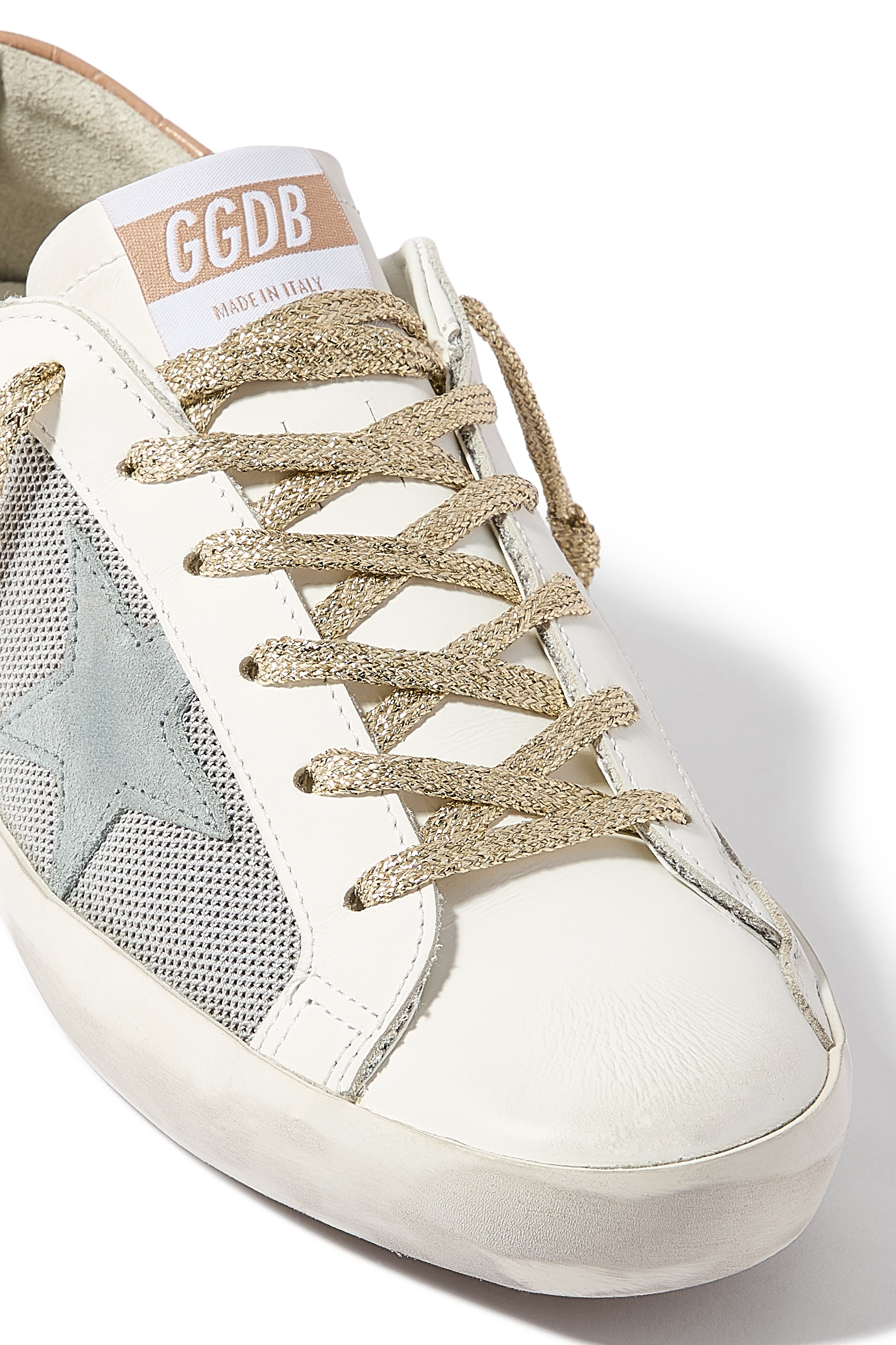 Super-Star Net & Leather Sneakers