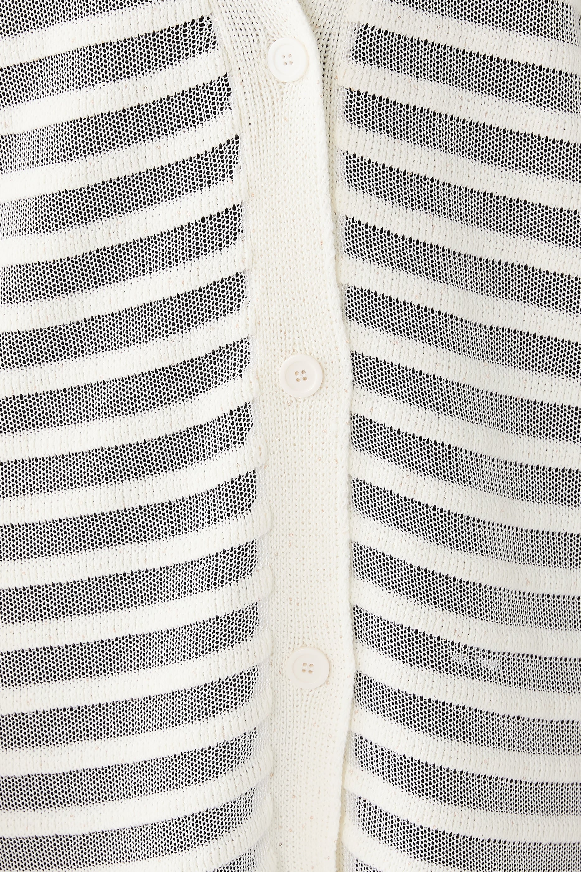 Cotton and Linen Cardigan with Sequins