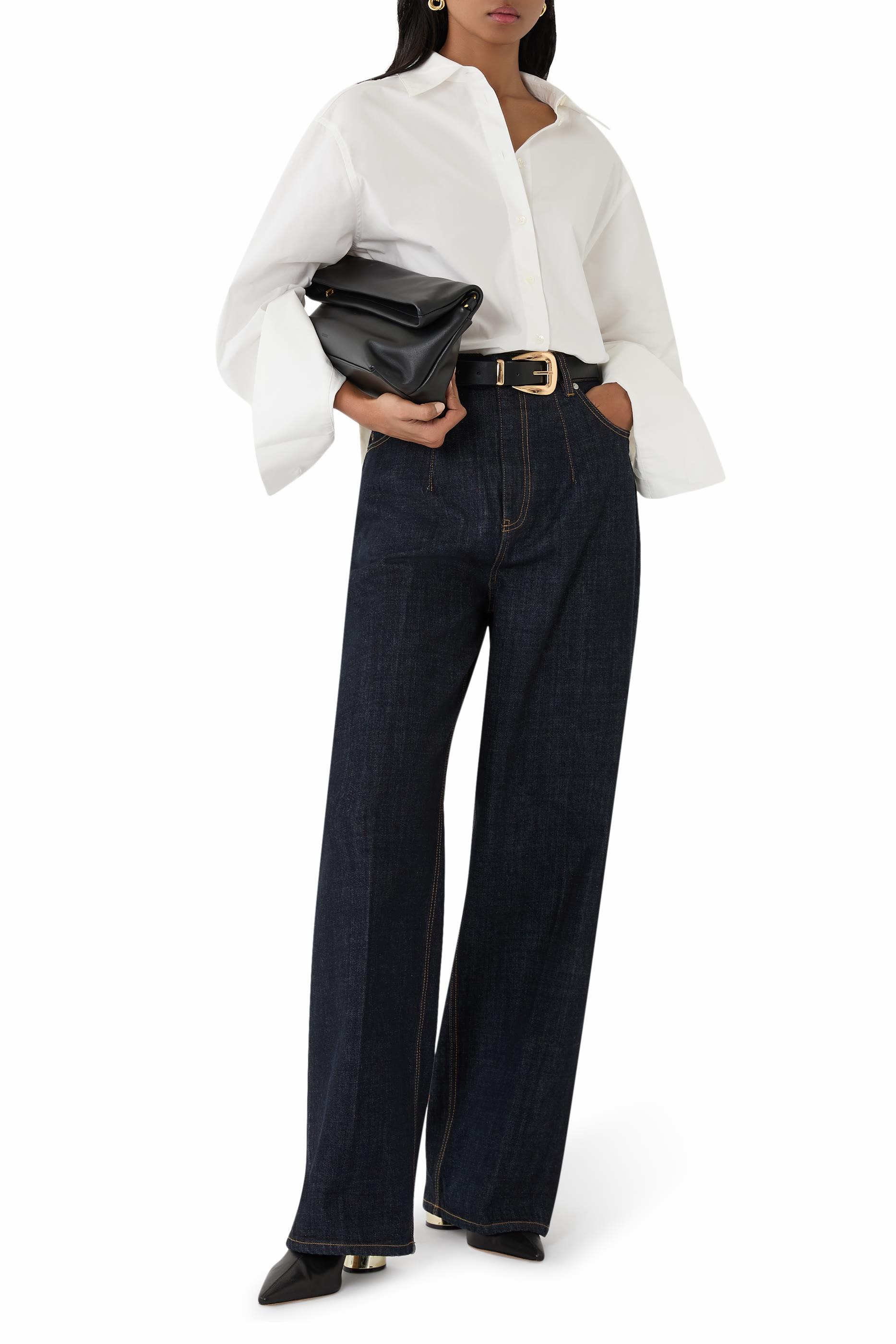 High Waist Cinch Jeans