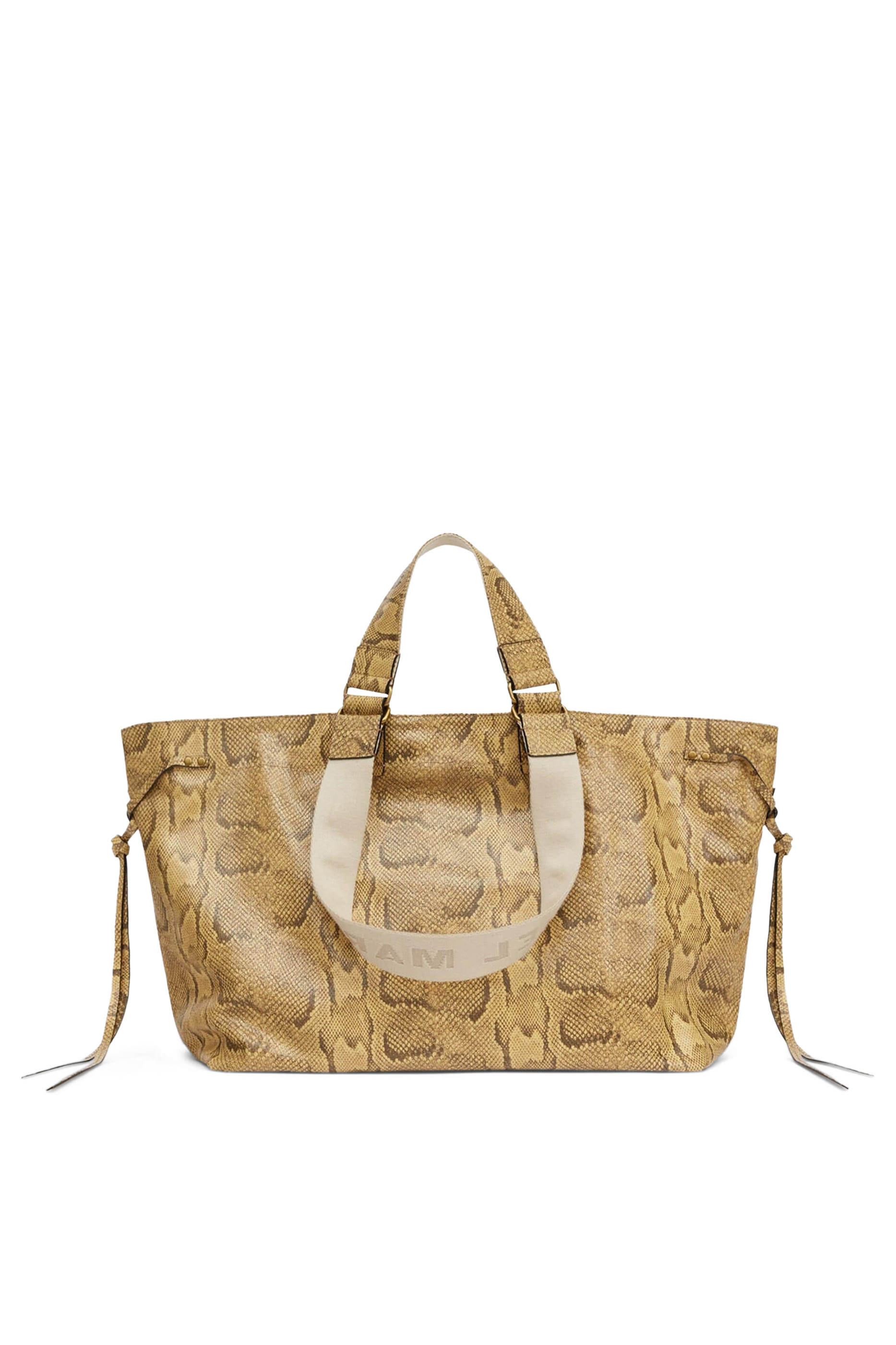 Wardy Printed Leather Tote Bag