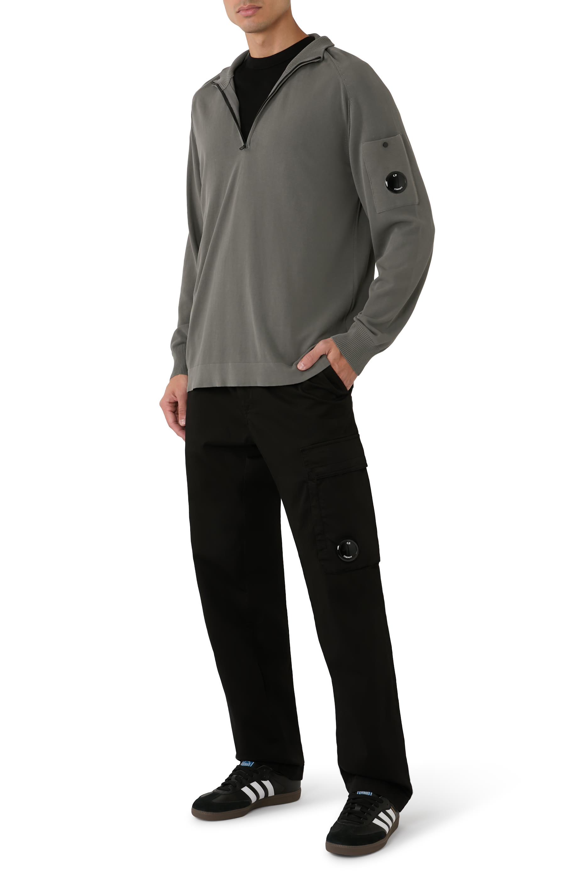 Stretch Sateen Regular Cargo Pants