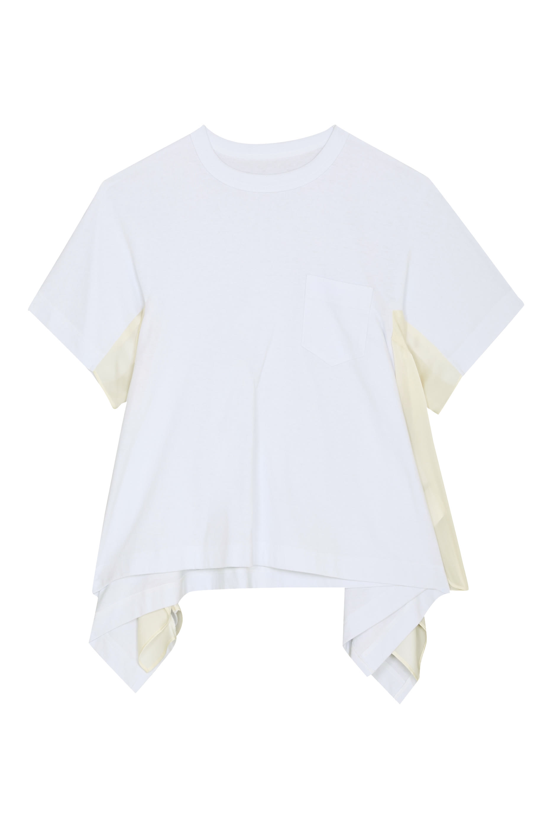 Satin x Cotton Jersey T-shirt