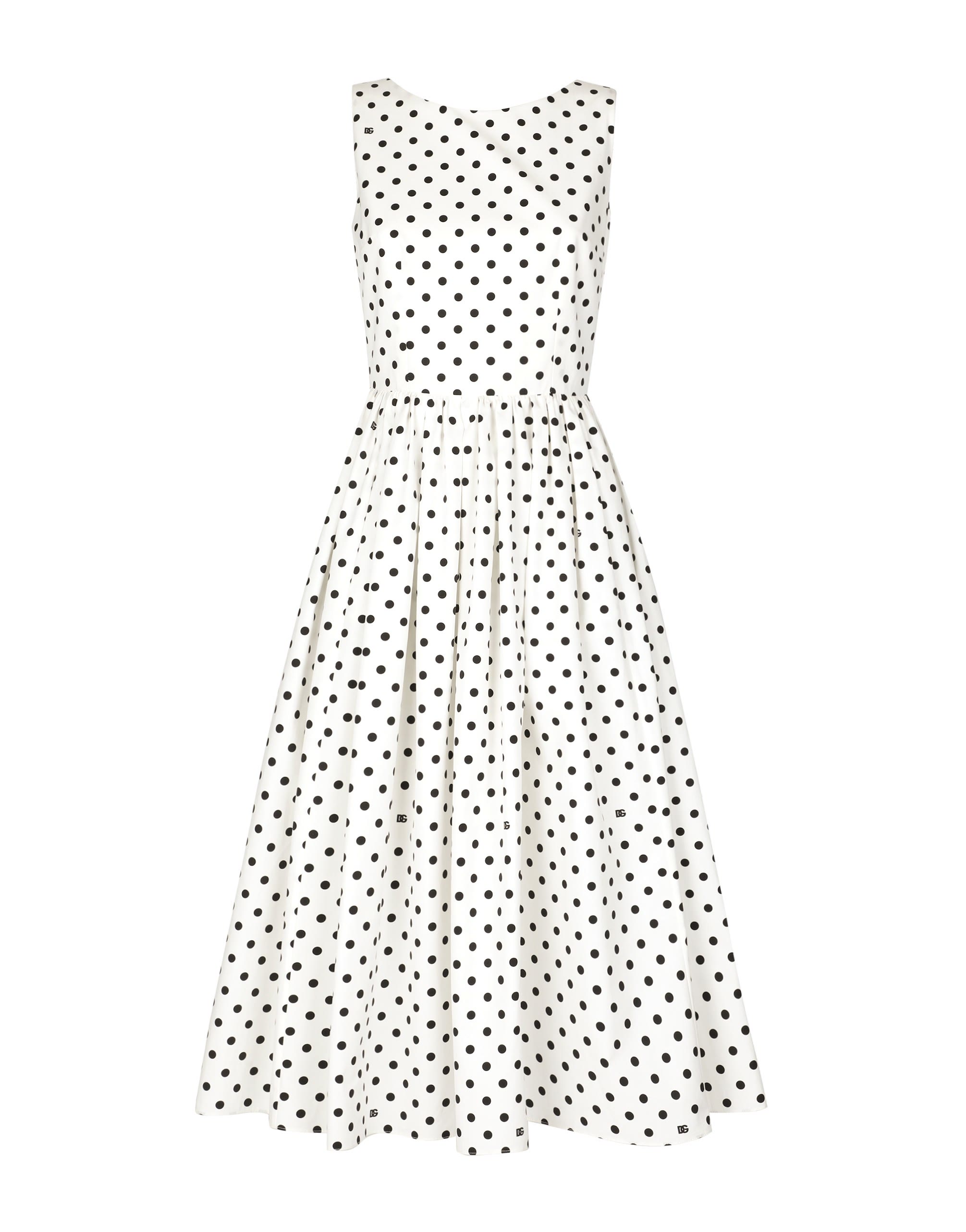 Polka-Dot Cotton Circle Dress