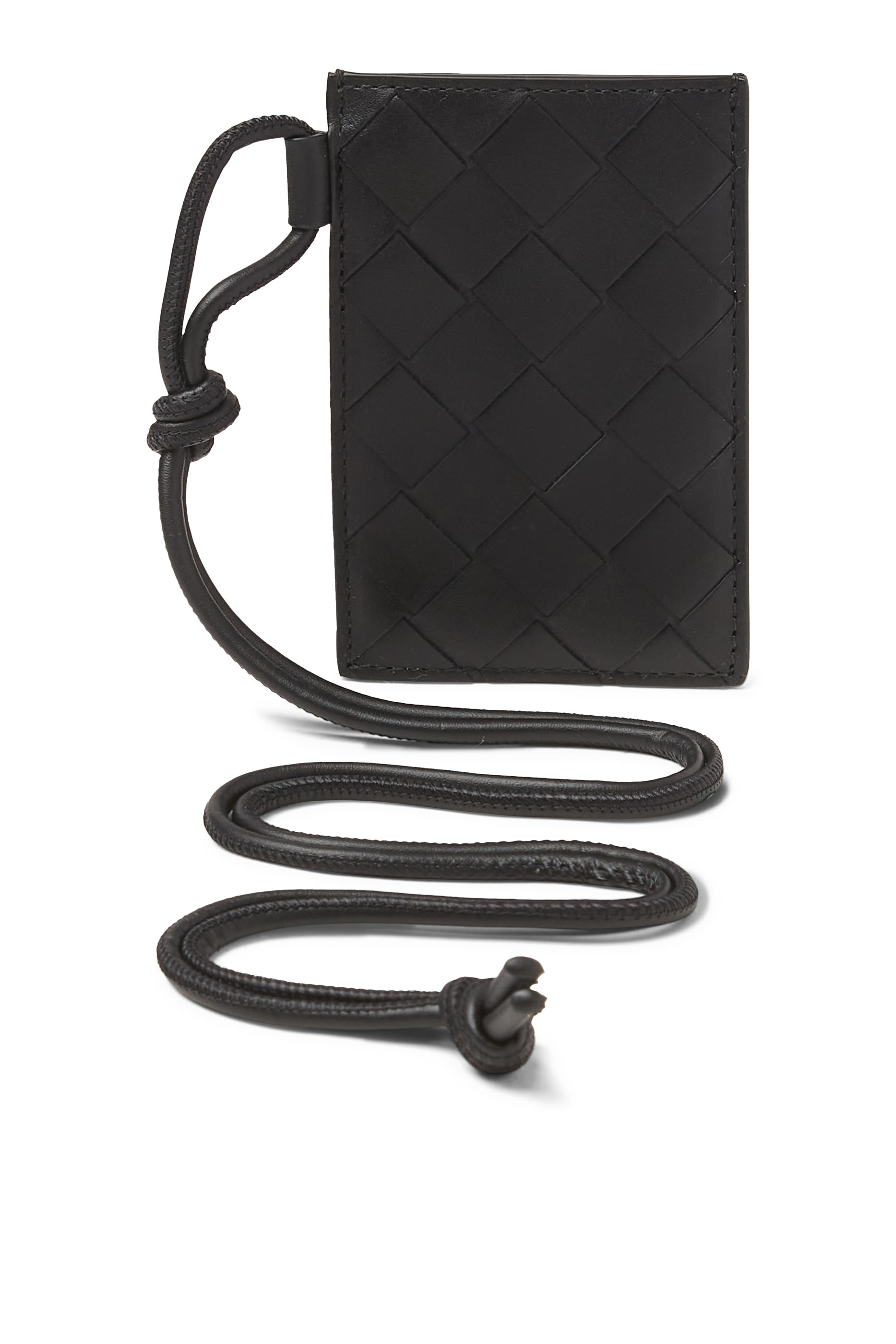 Intrecciato Badge Holder