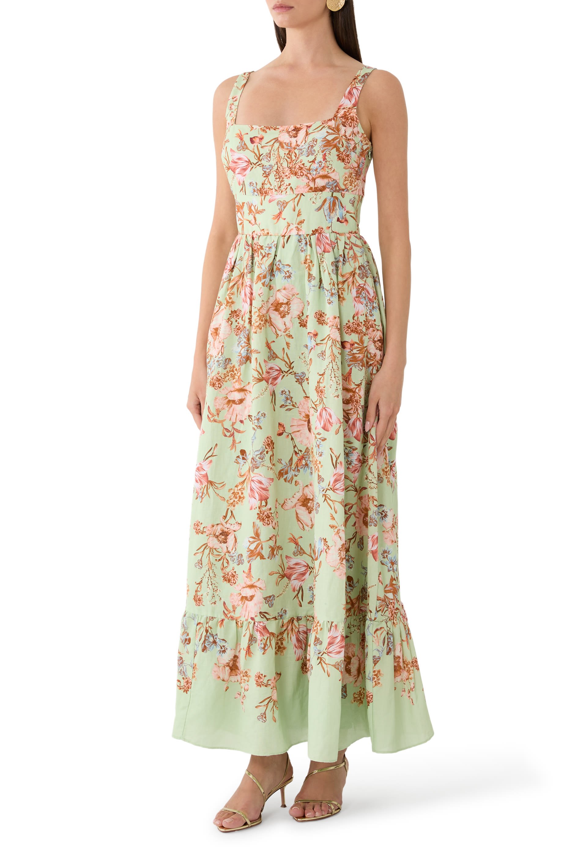  Ezra Corset Midi Dress 