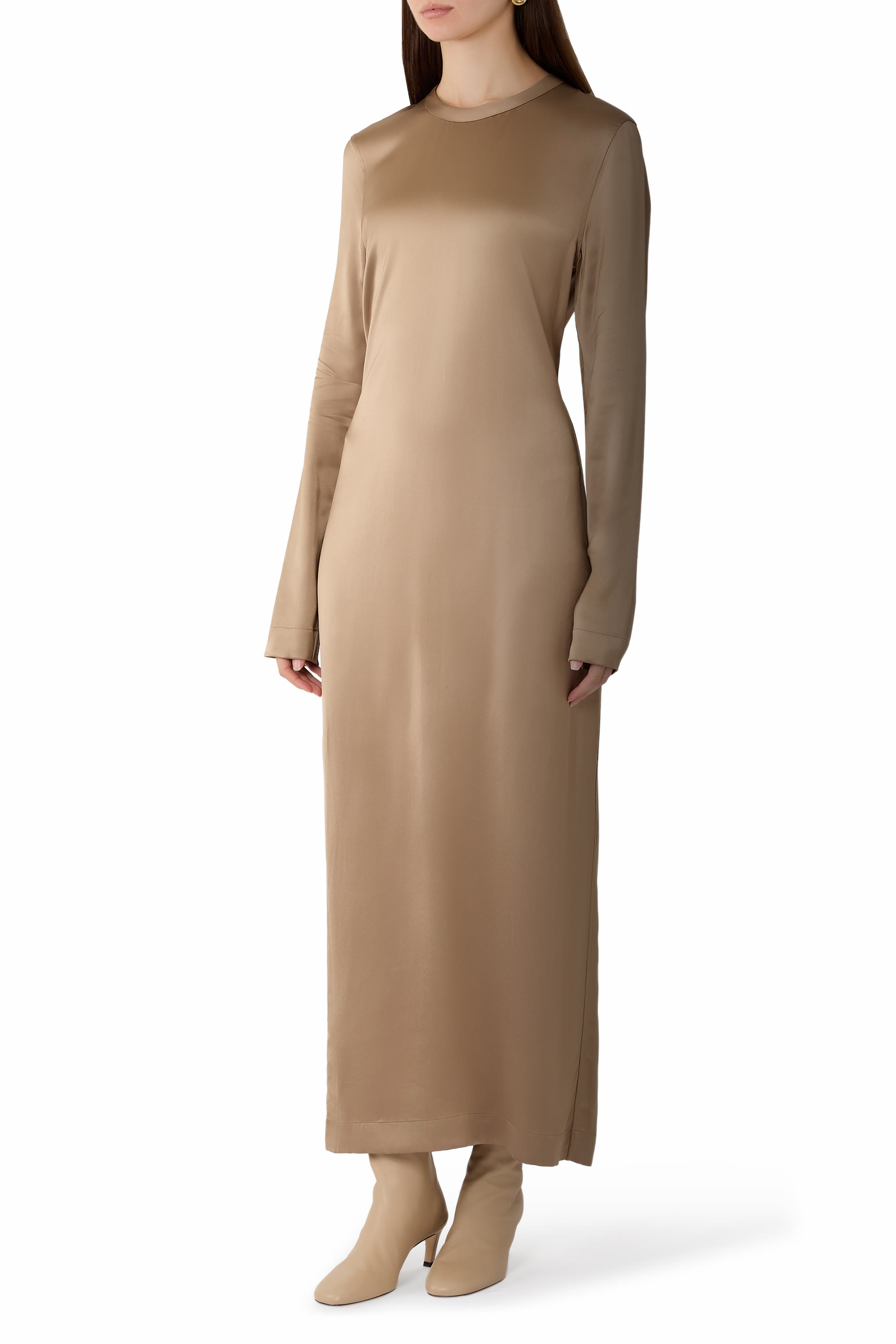 Long Satin Dress