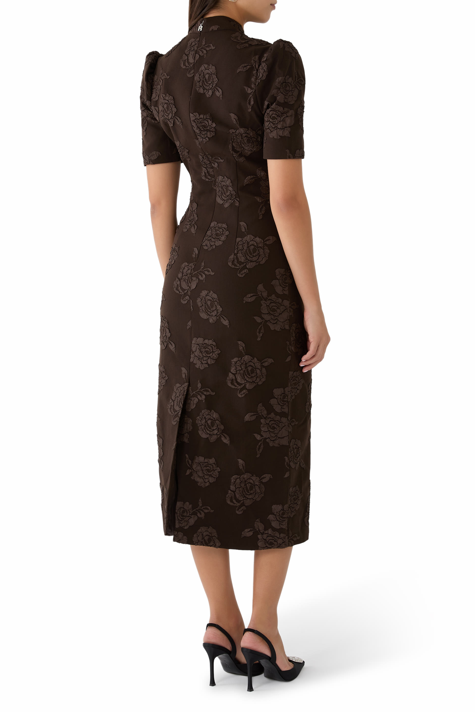  Jacquard Midi Dress