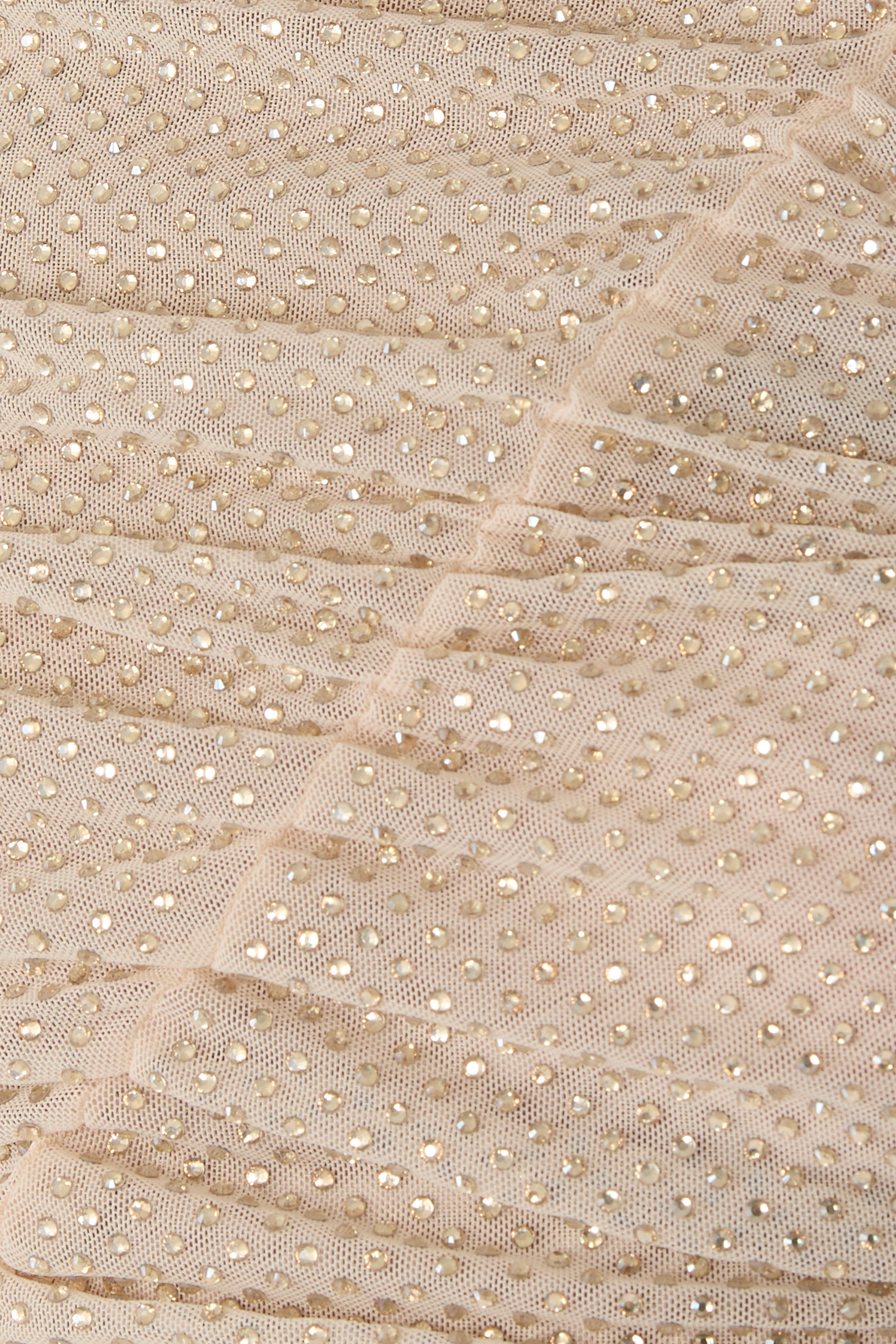 Rhinestone Gathered Top