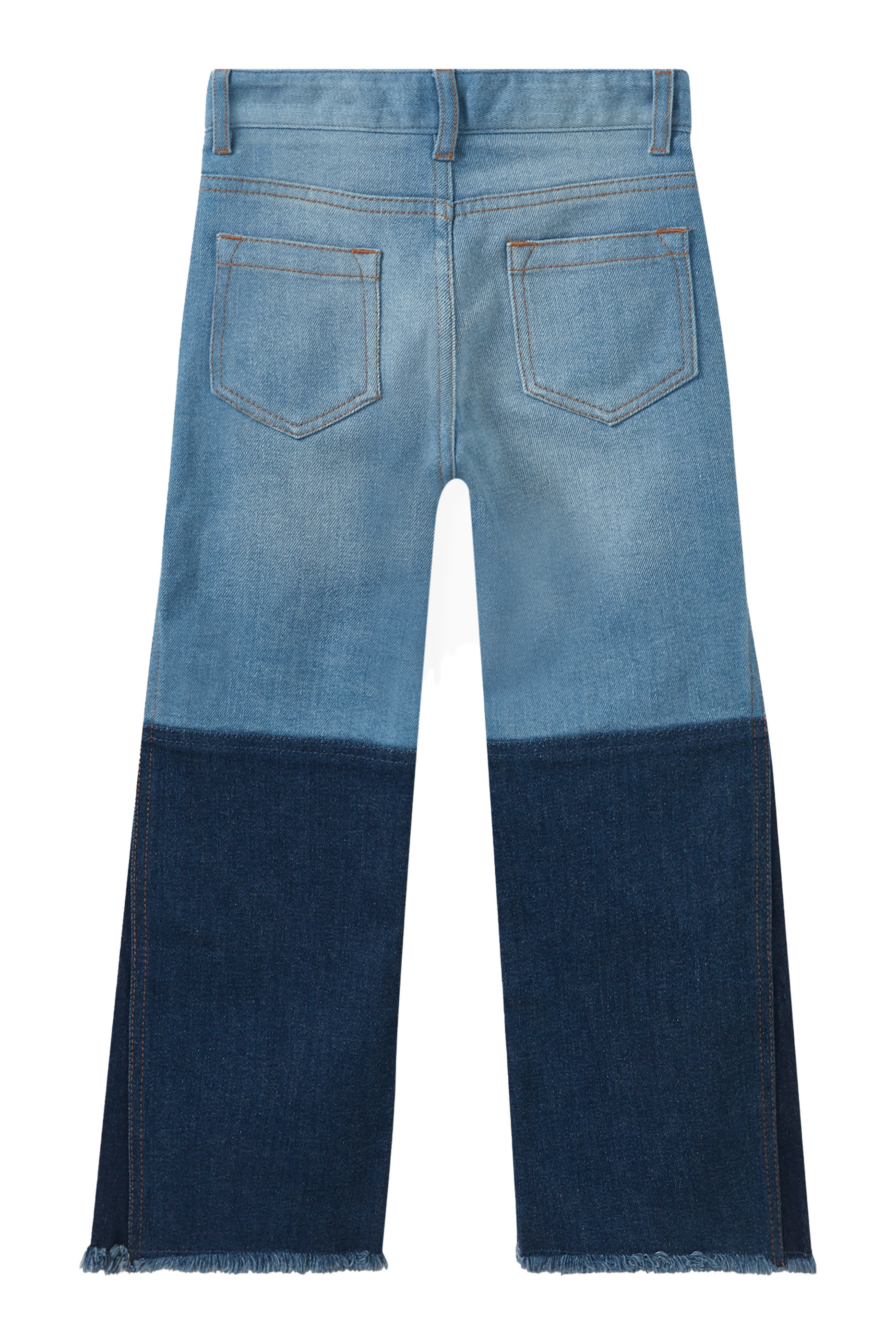 Kids Patchwork Wide-Leg Jeans