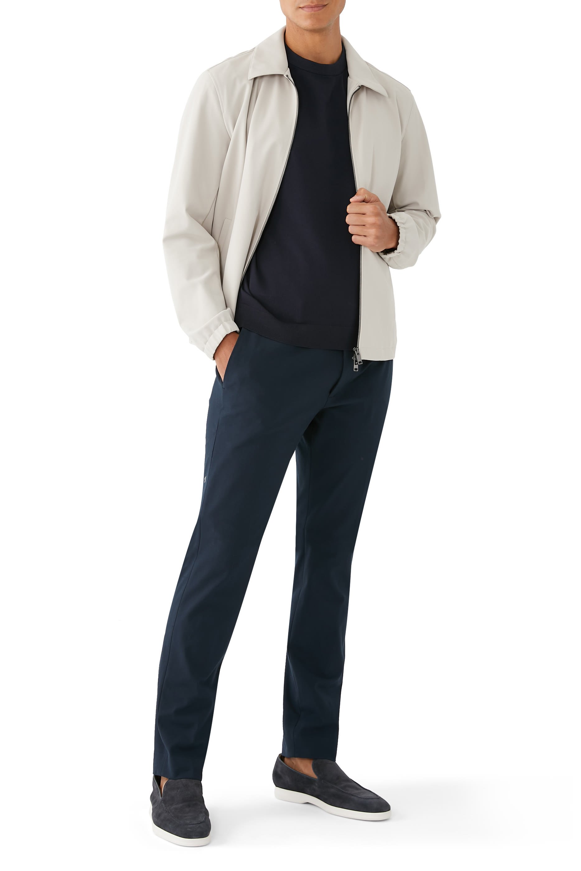 Sarior Short-Sleeve Sweater in Light Bilen