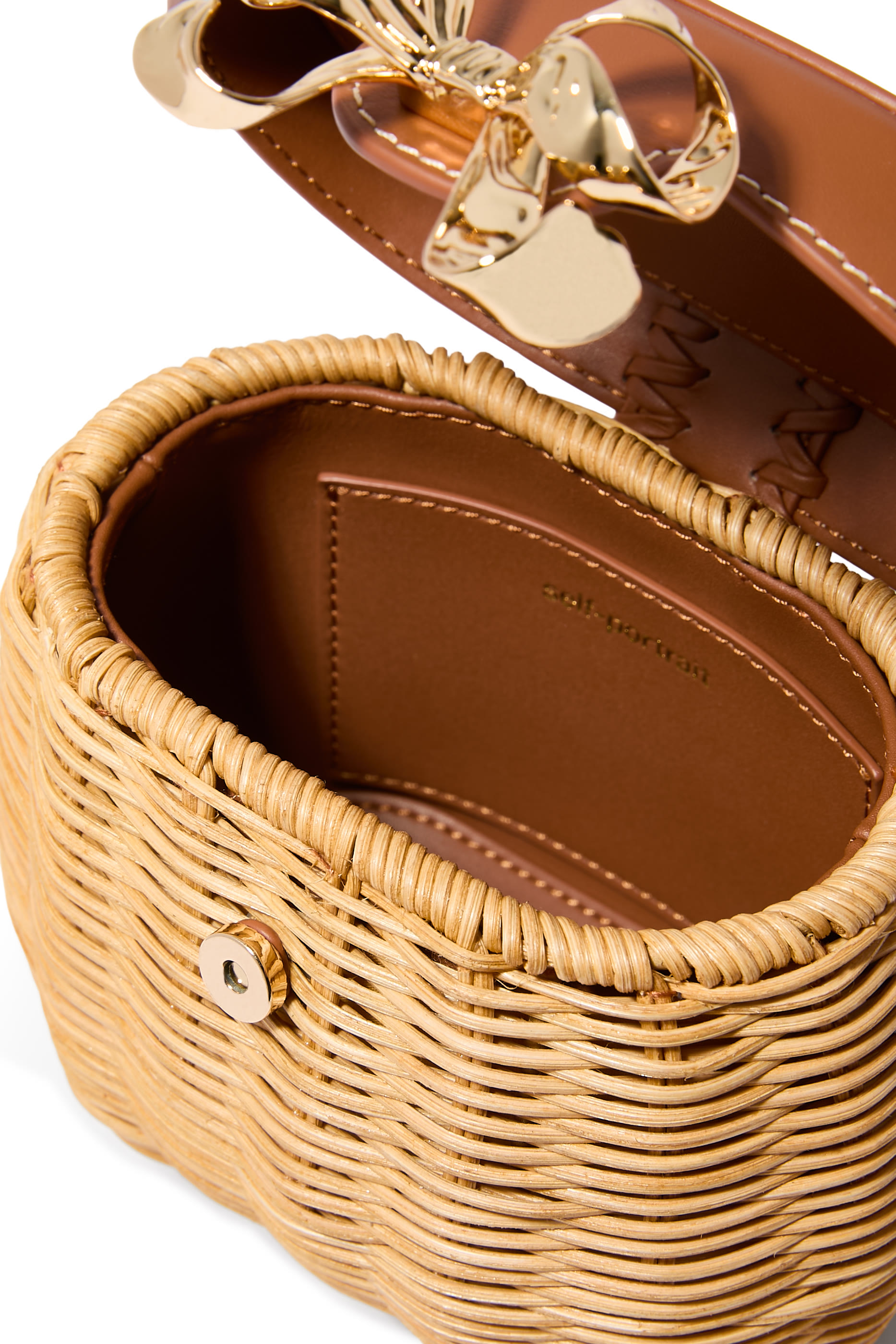 Rattan Bow Basket Bag