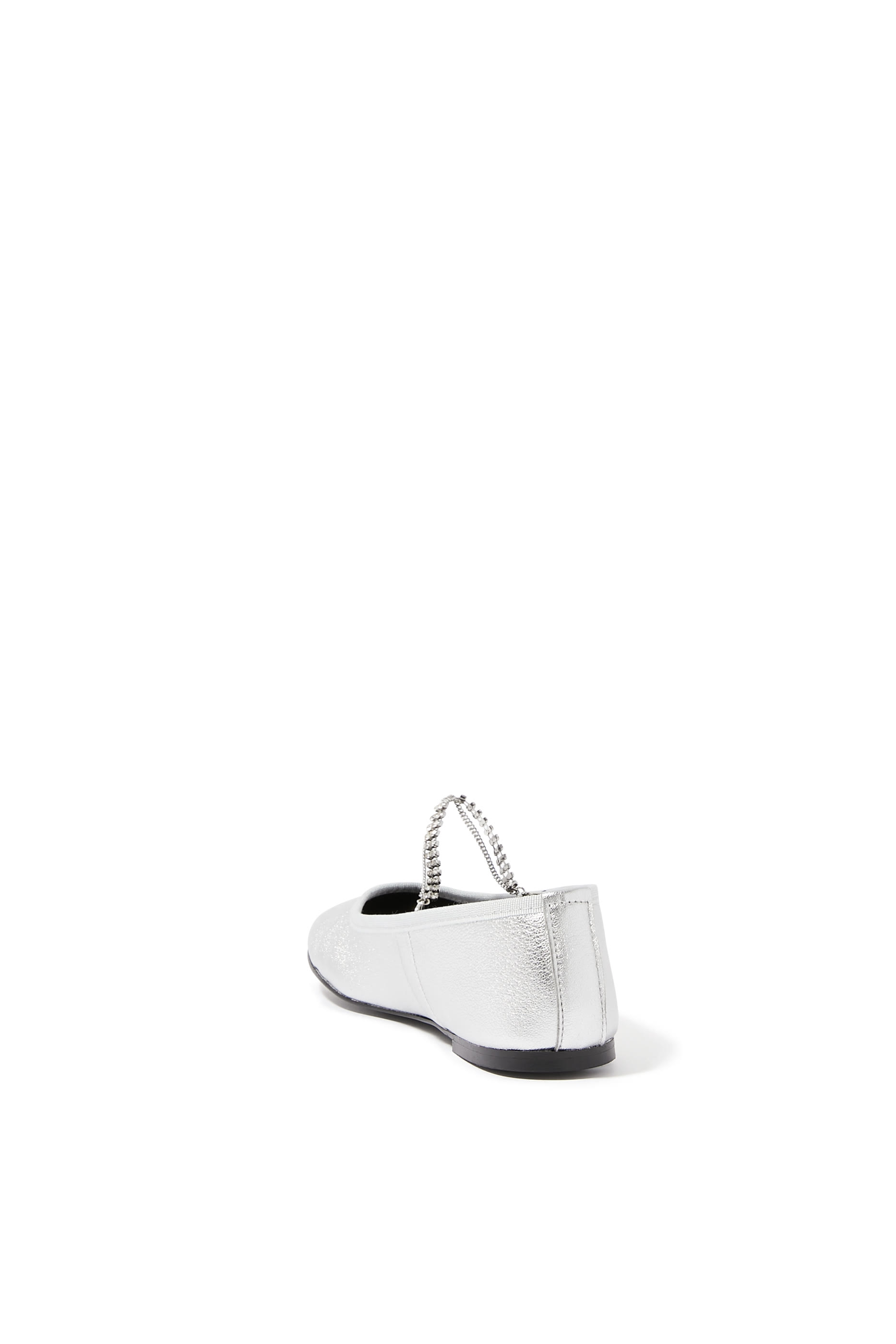 Juliette Metallic Leather Ballerina Shoes