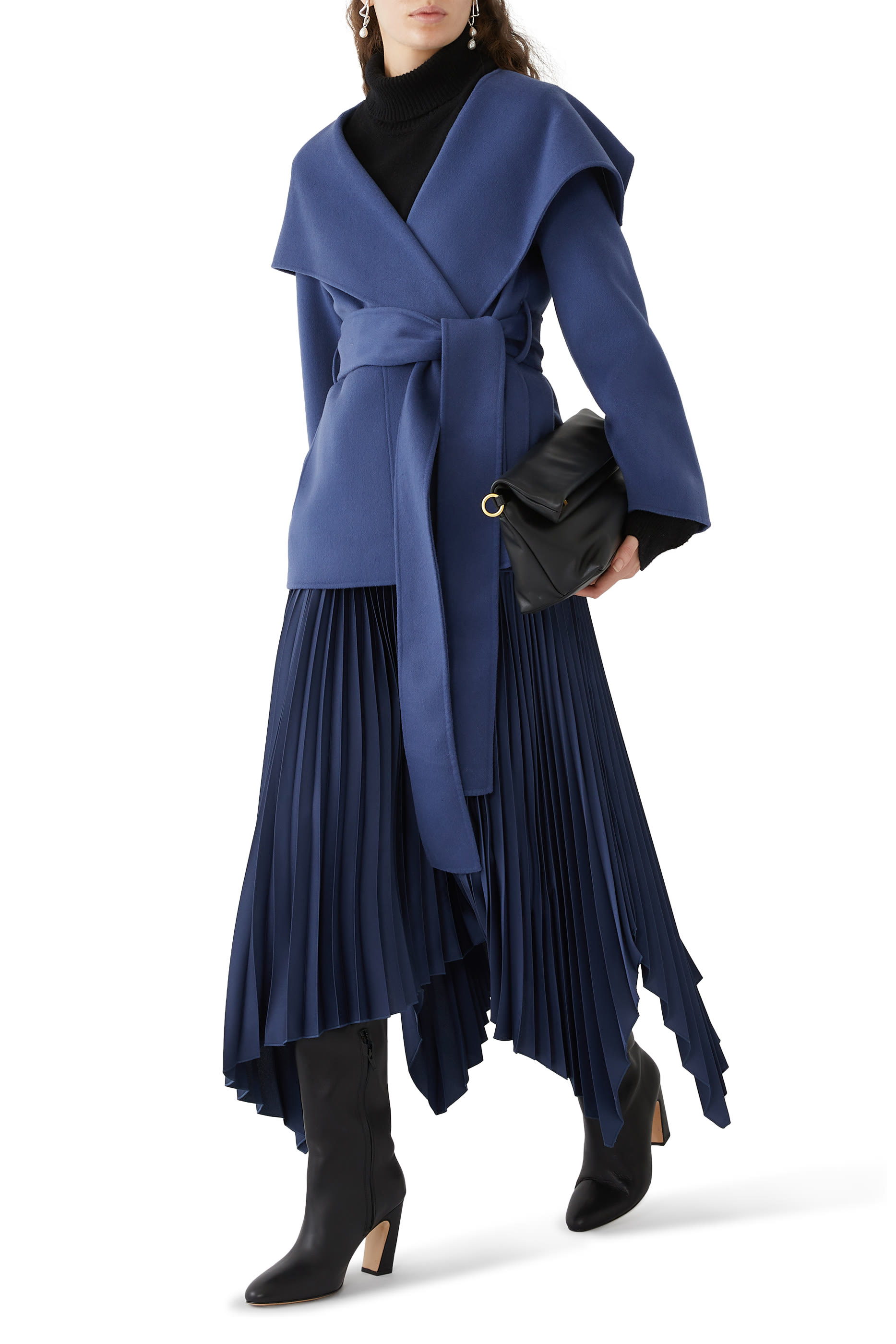 Ade Knit Weave Plissé Skirt