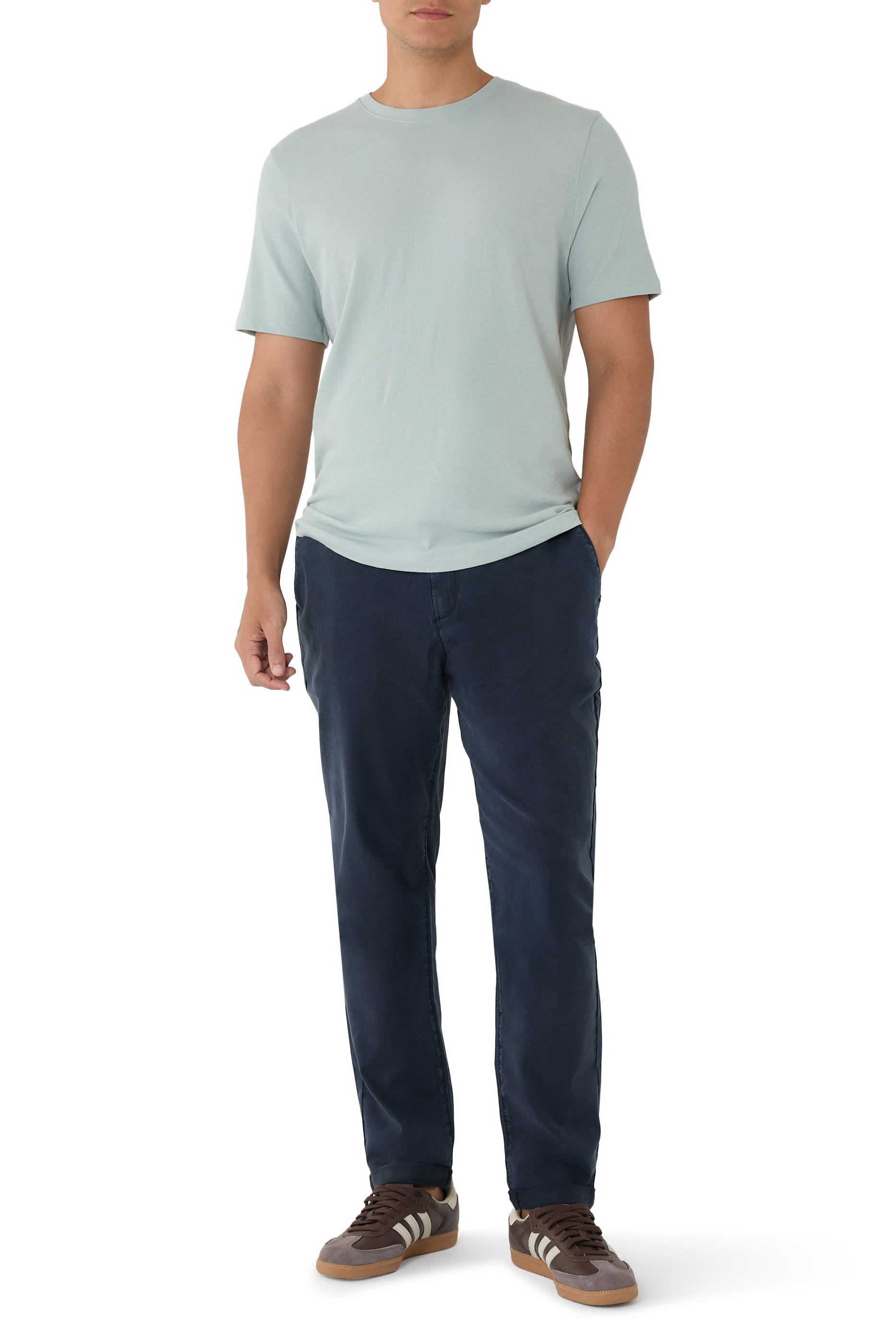 Loose Knit Crewneck T-Shirt