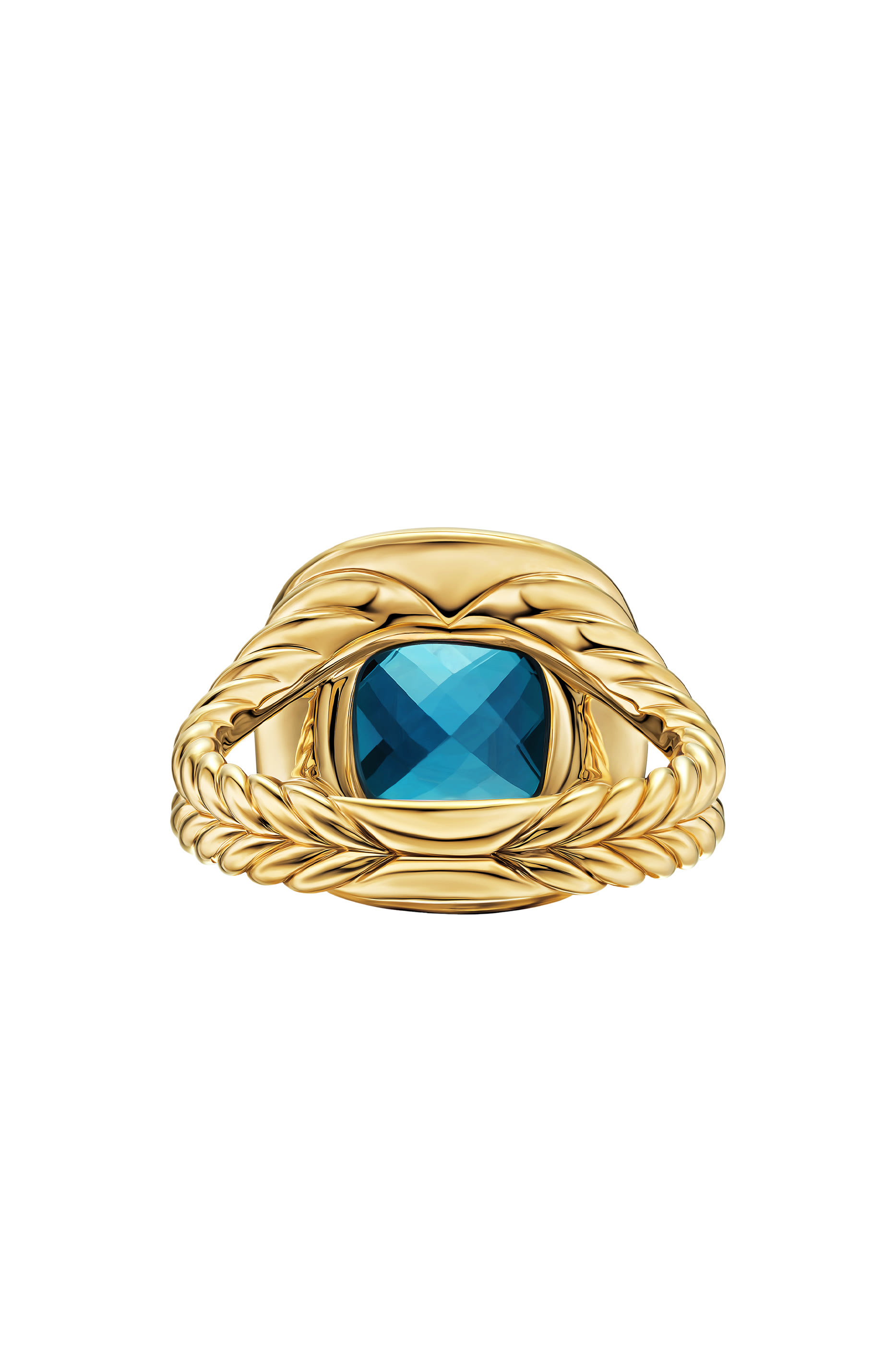 Albion® Ring, 18k Yellow Gold & Topaz, Diamonds