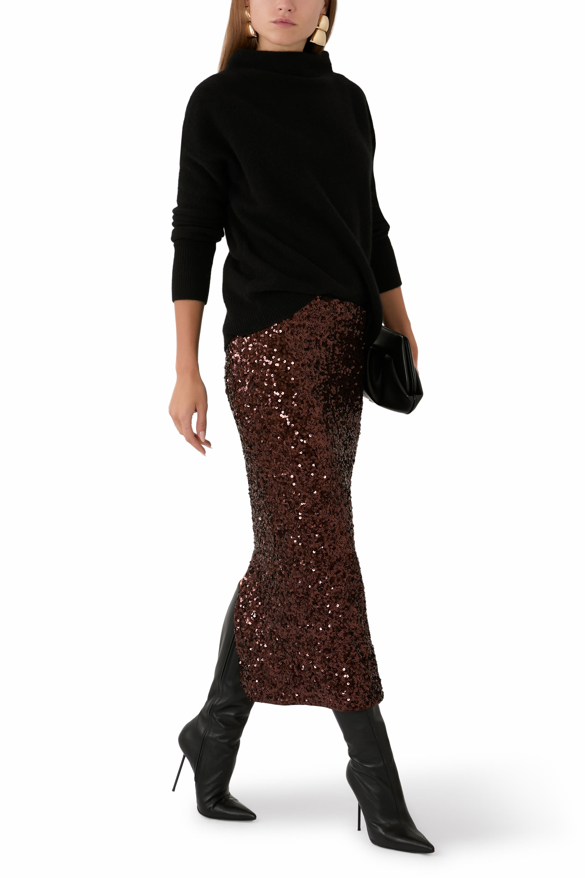 Sequin Pencil Skirt