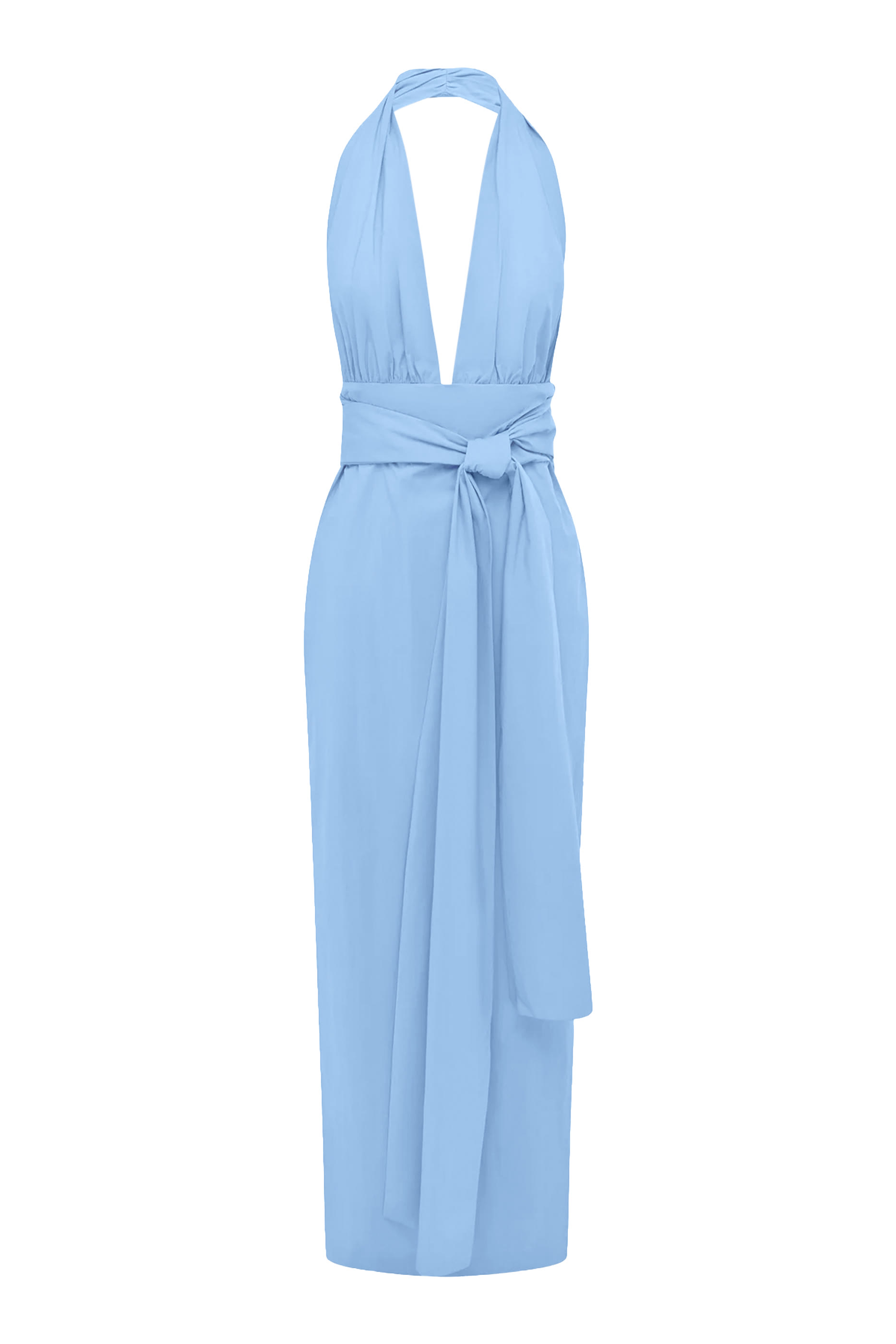 Campbell Halter Plunged Maxi Dress