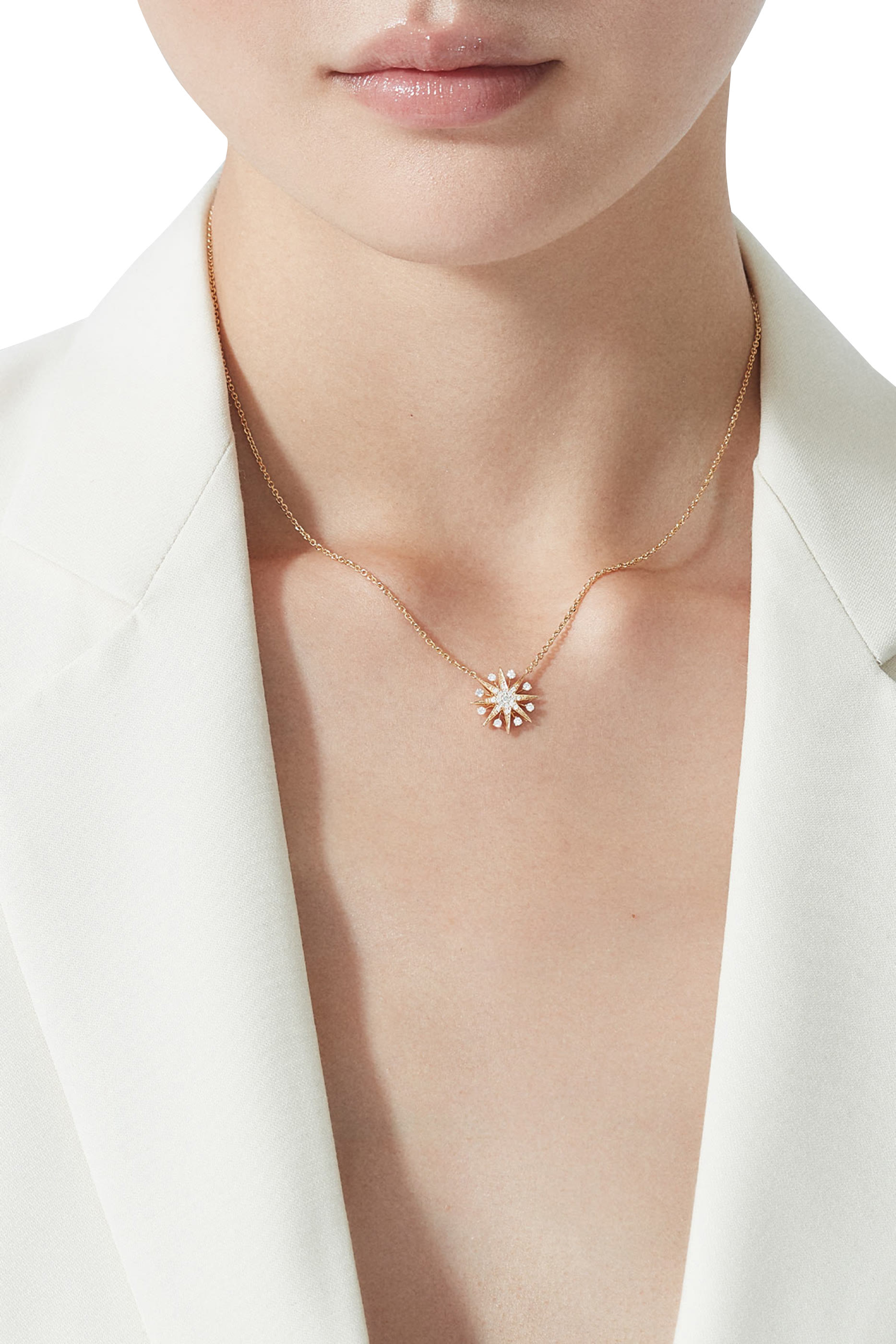 Starlight Mini Icons Pendant, 18K Yellow Gold & Diamonds