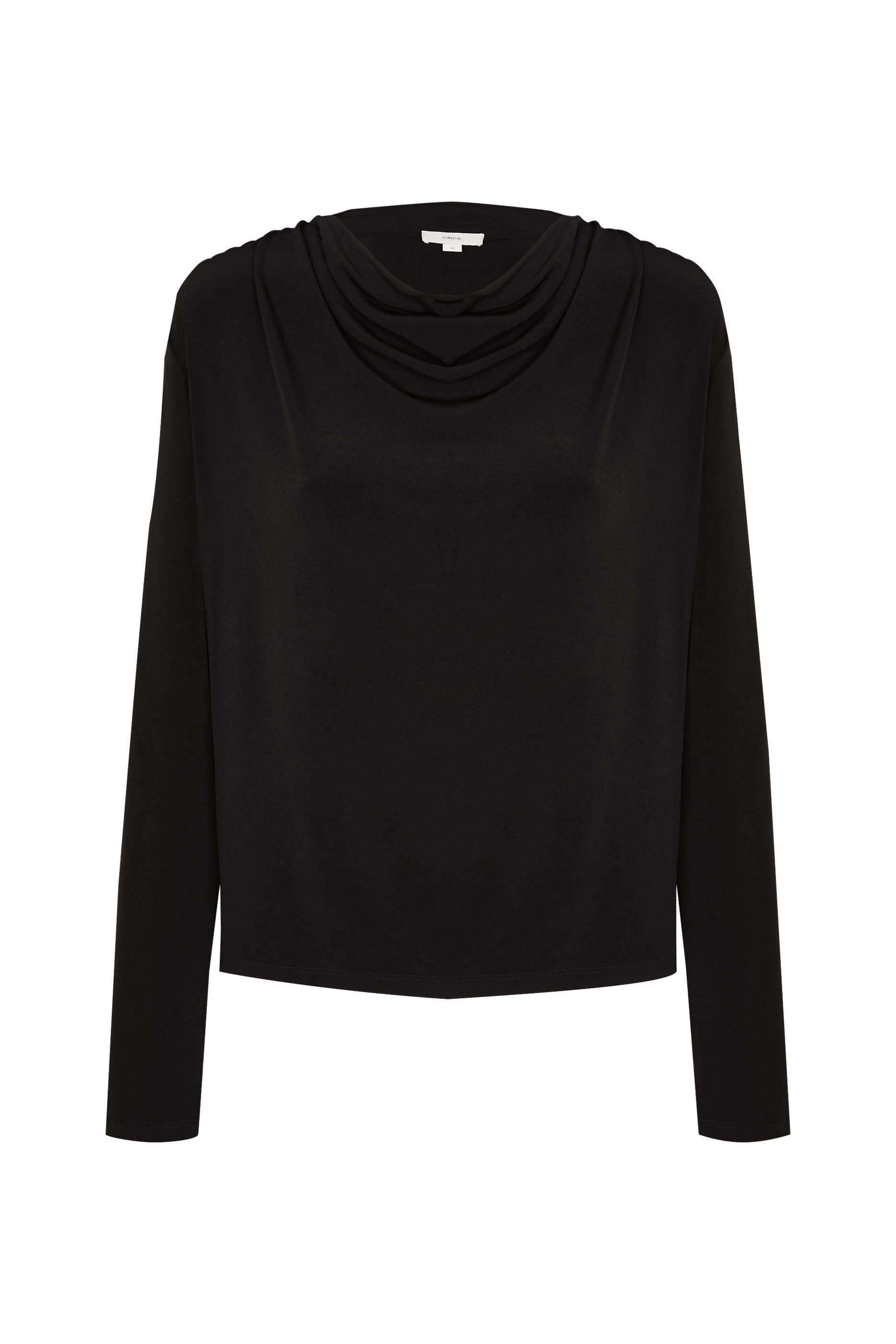  Matte Jersey Cowl-Neck Top