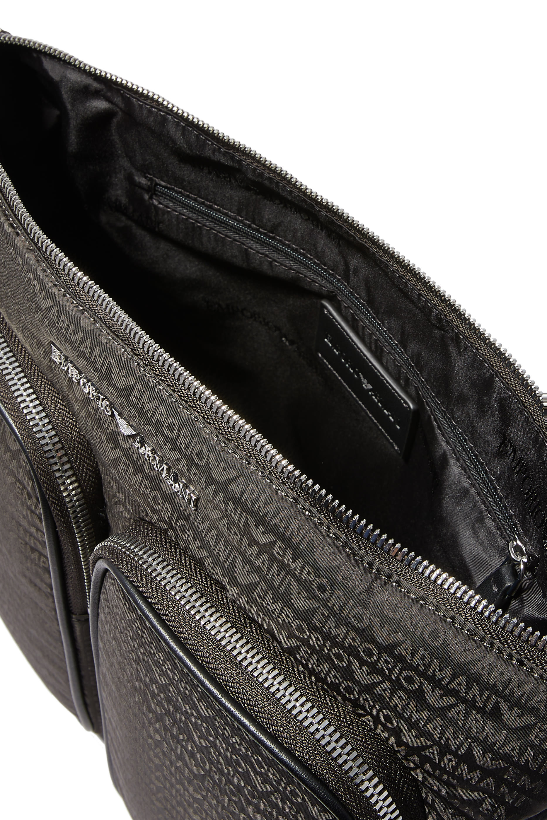 EA Logo Crossbody Jacquard Bag