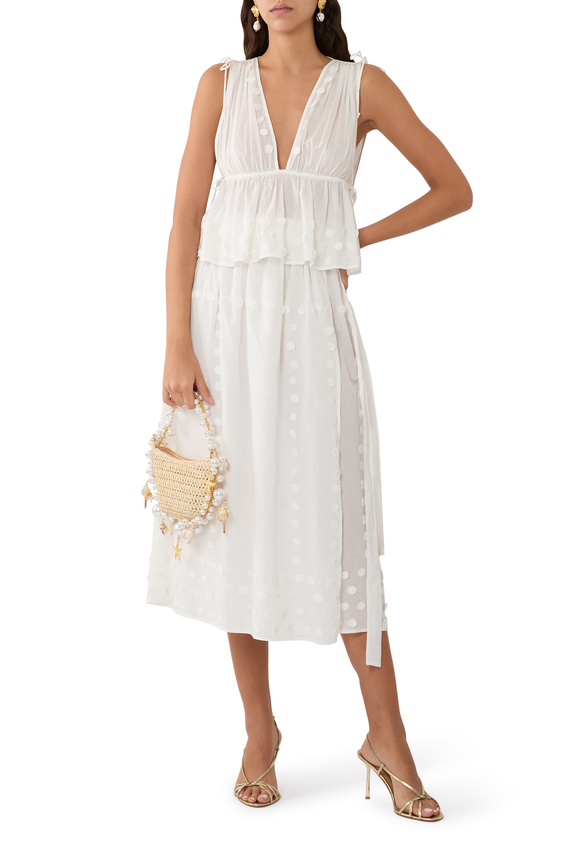 Anya Plunge V–Neck Coverup Top