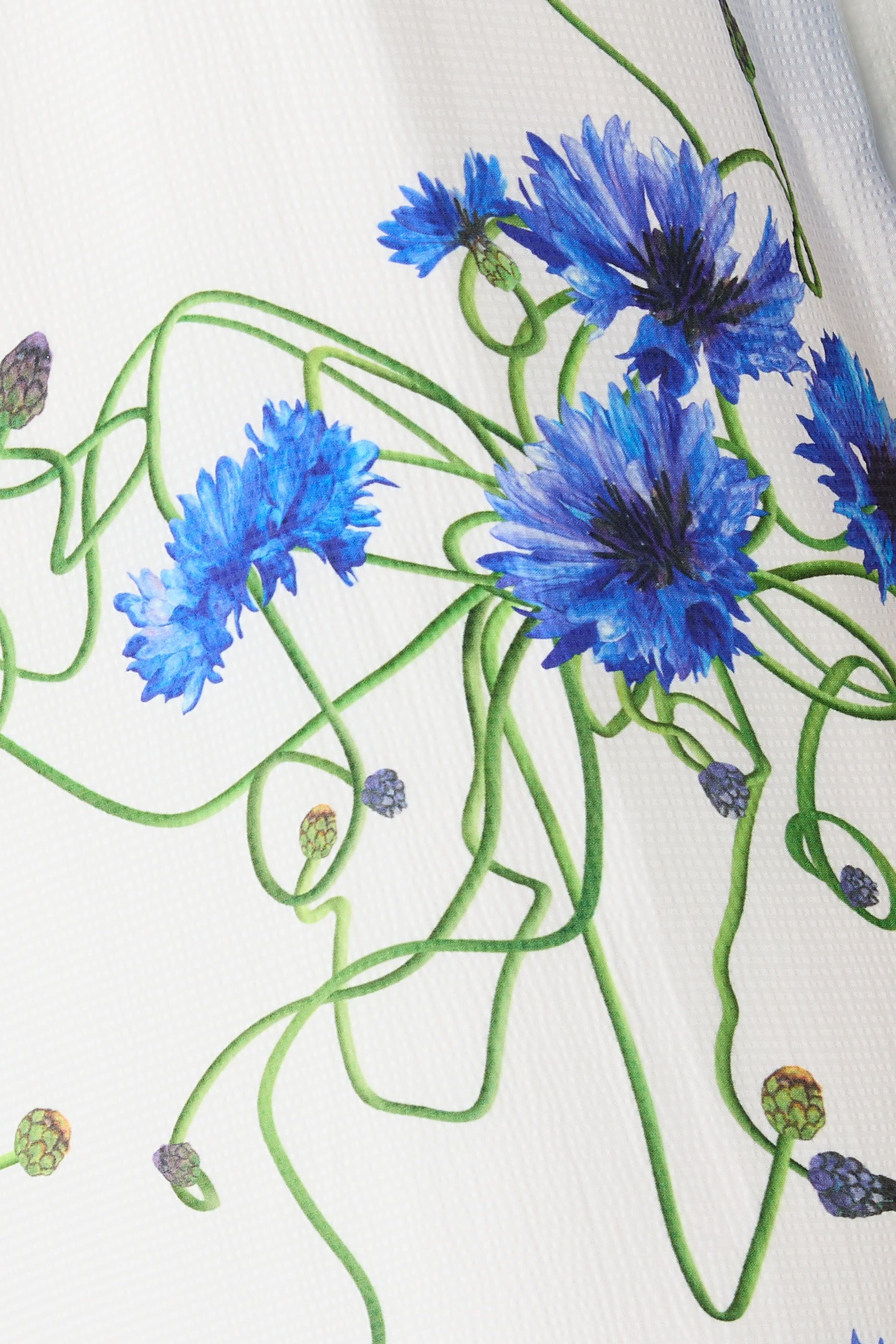  Floral Print Hammered Silk Asymmetric Cocktail Dress 