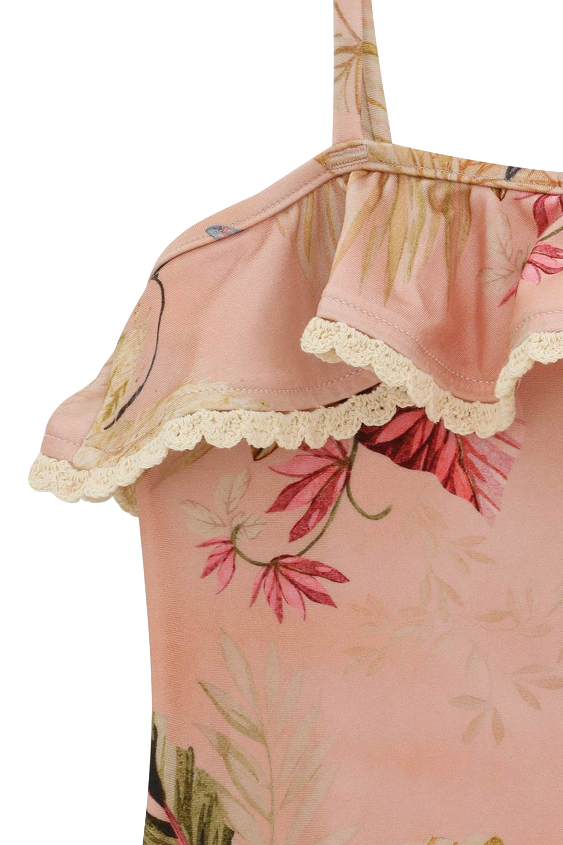 Kids Rhiannon Trim Frill One-Piece Swimsuit