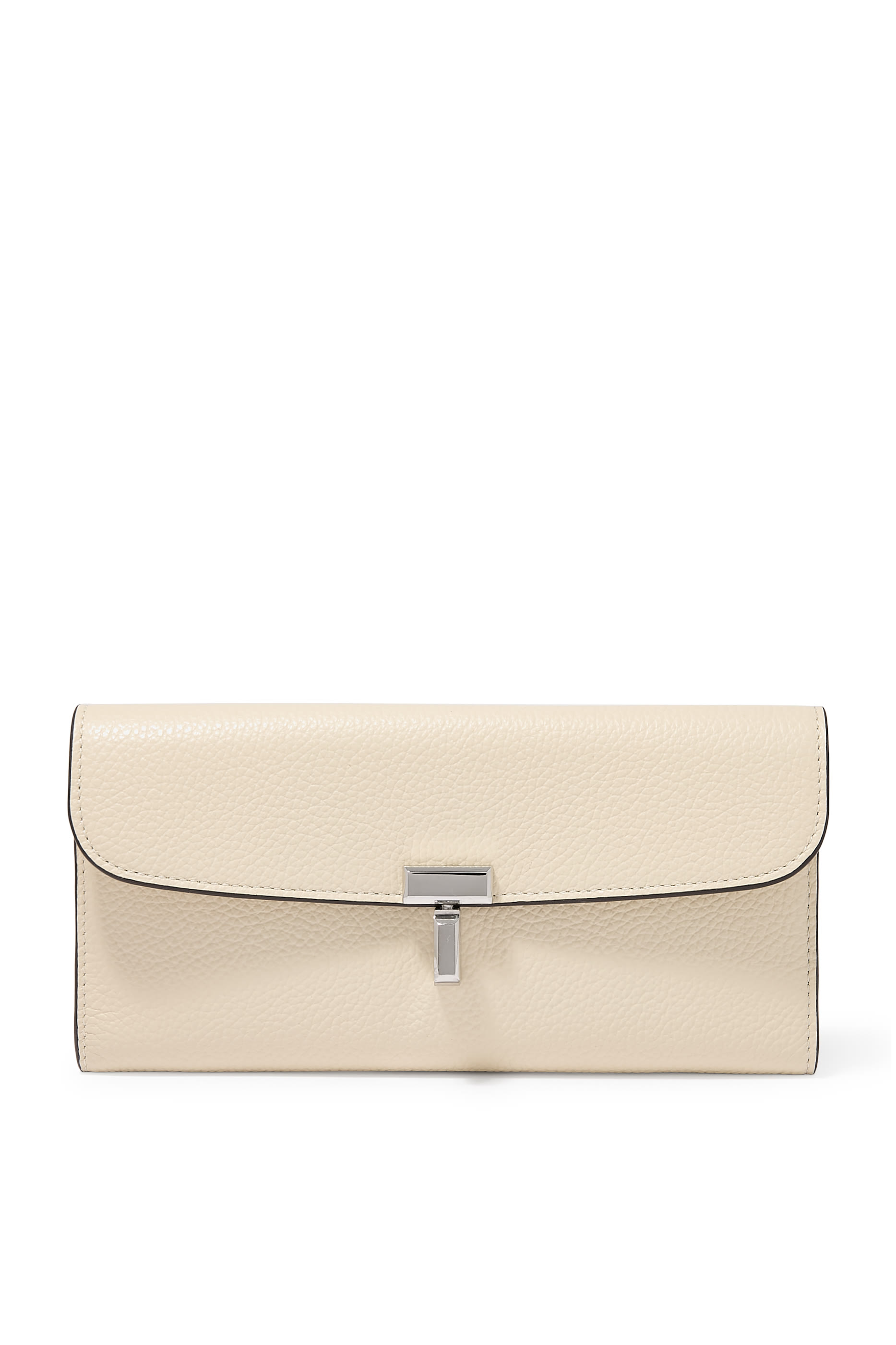  T-Lock Grained-Leather Wallet