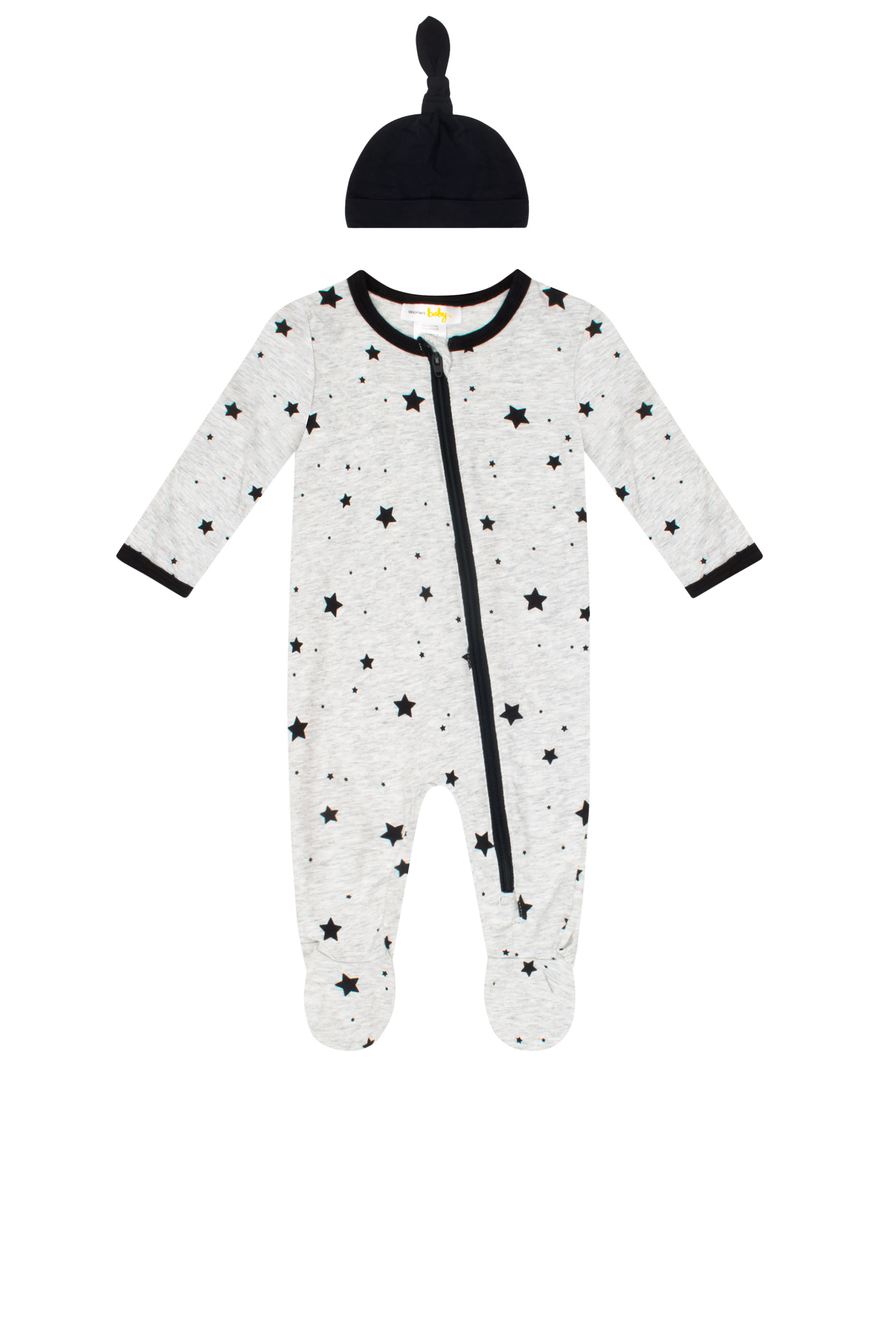Stars Sleepsuit and Hat Set