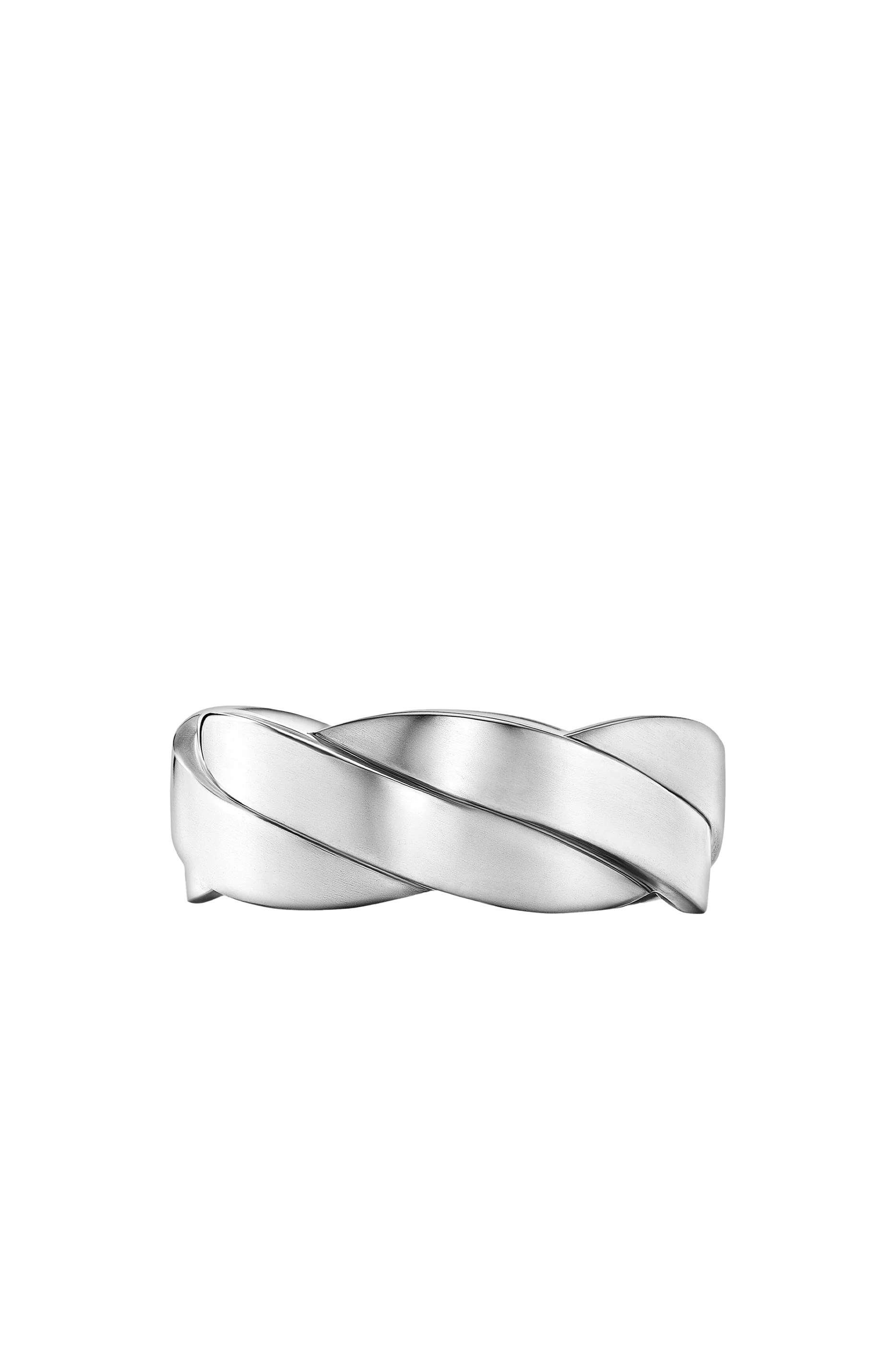 Streamline® Two Row Band Ring, Sterling Silver & Diamonds