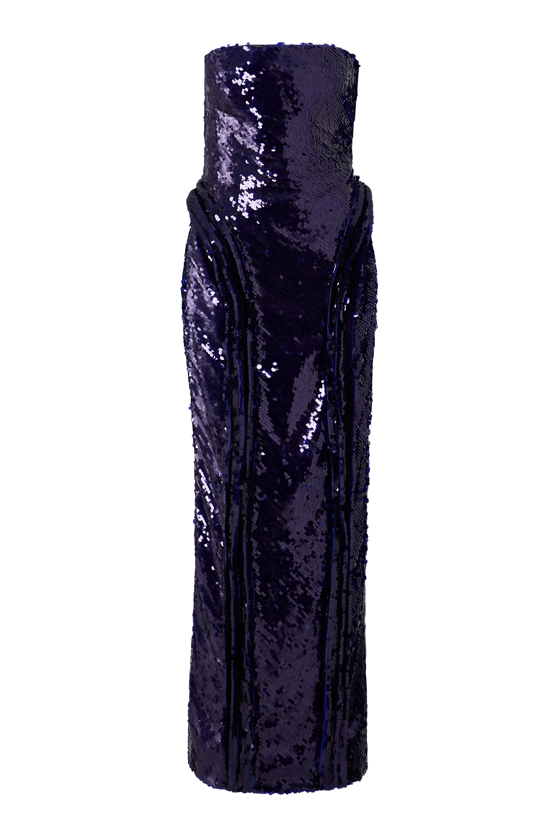  Azure Paillette Column Gown