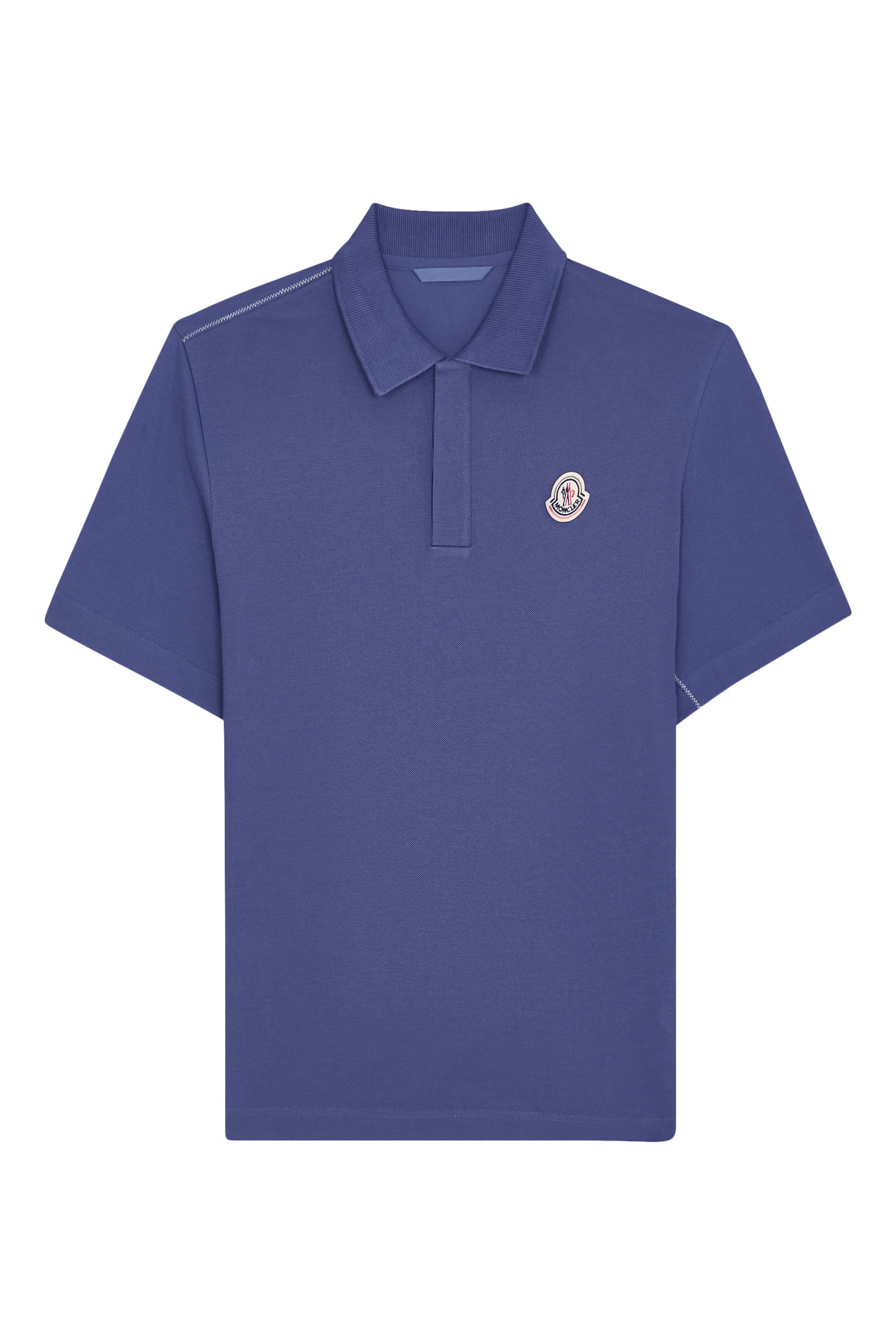 Logo Patch Cotton Piquet Polo Shirt