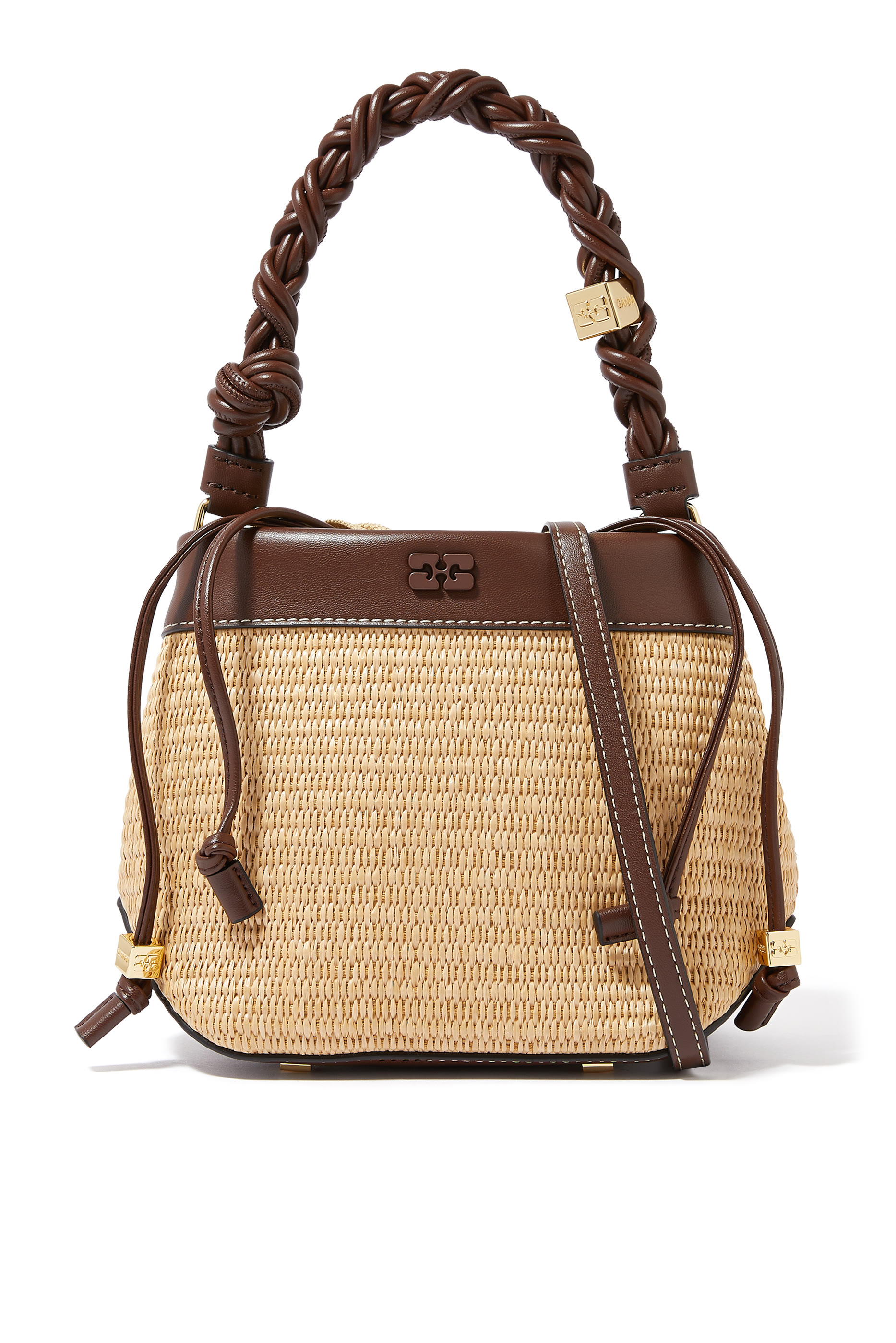Bou Bucket Raffia Bag