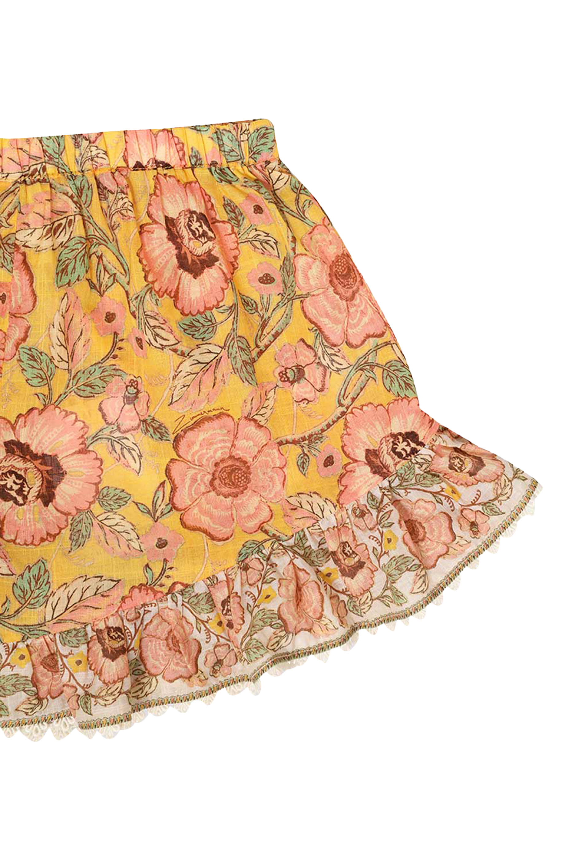 Kids Junie Frill Cotton Shorts