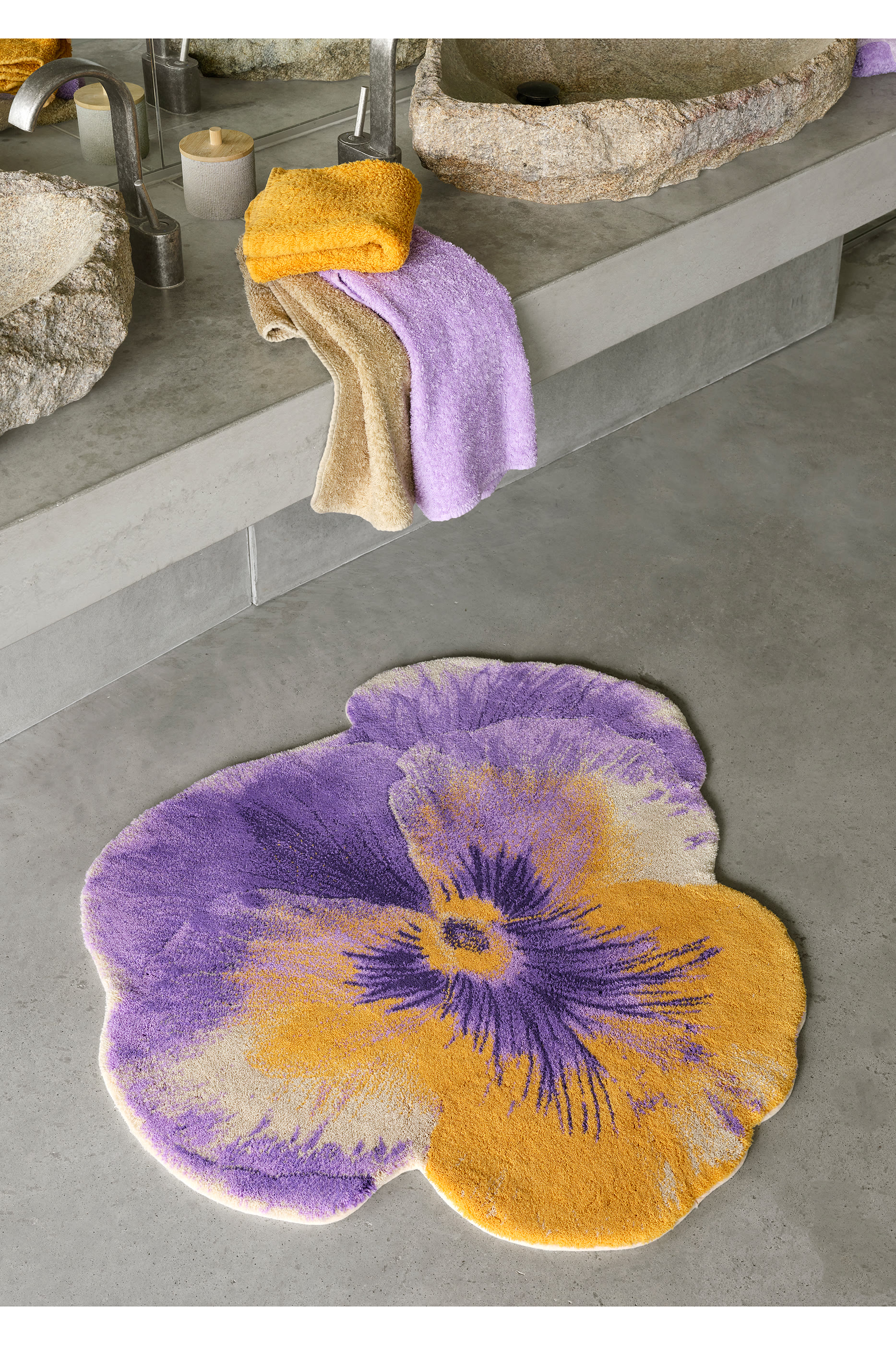 Pansy Bath Rug