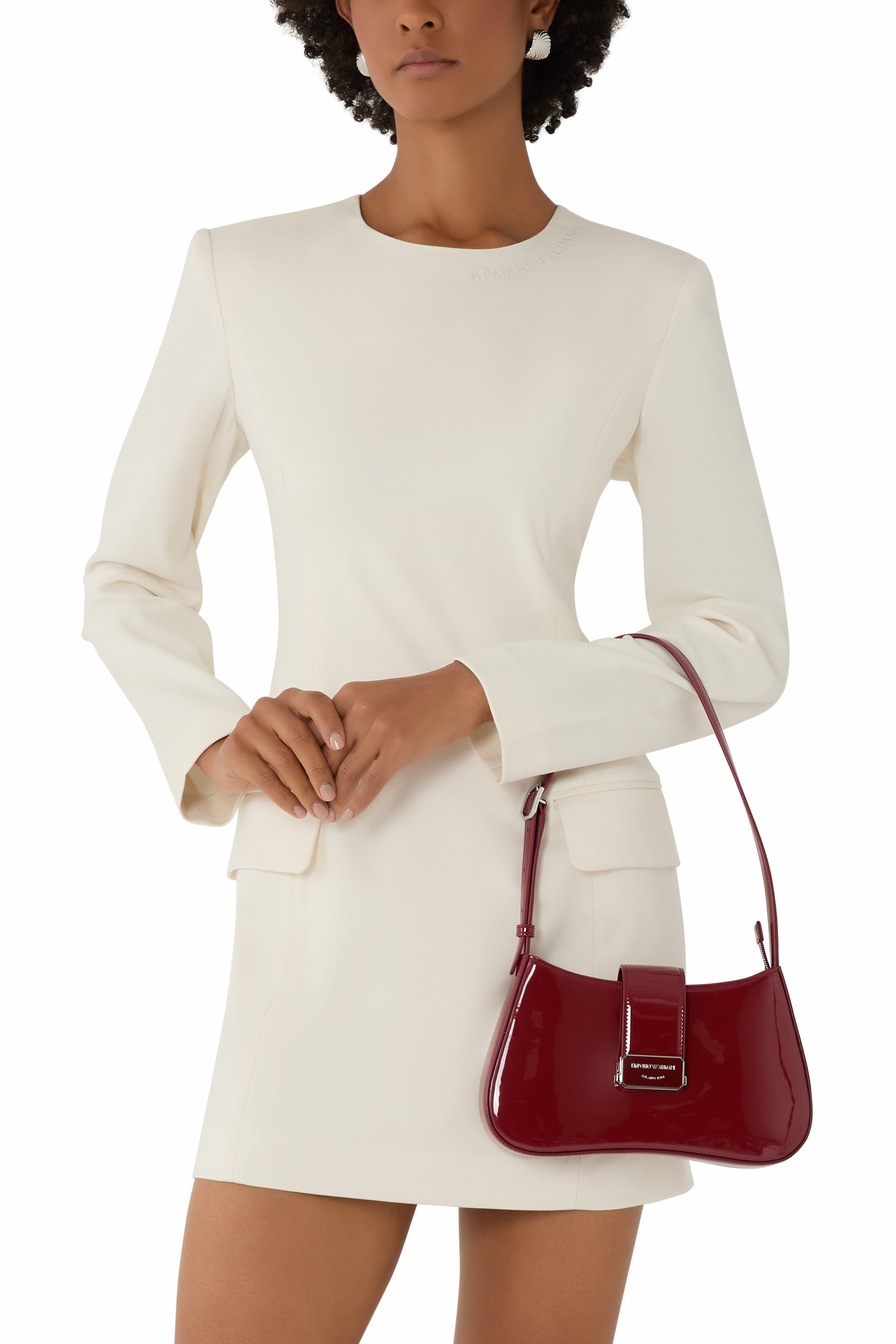 Logo Buckle Hobo Shoulder Bag