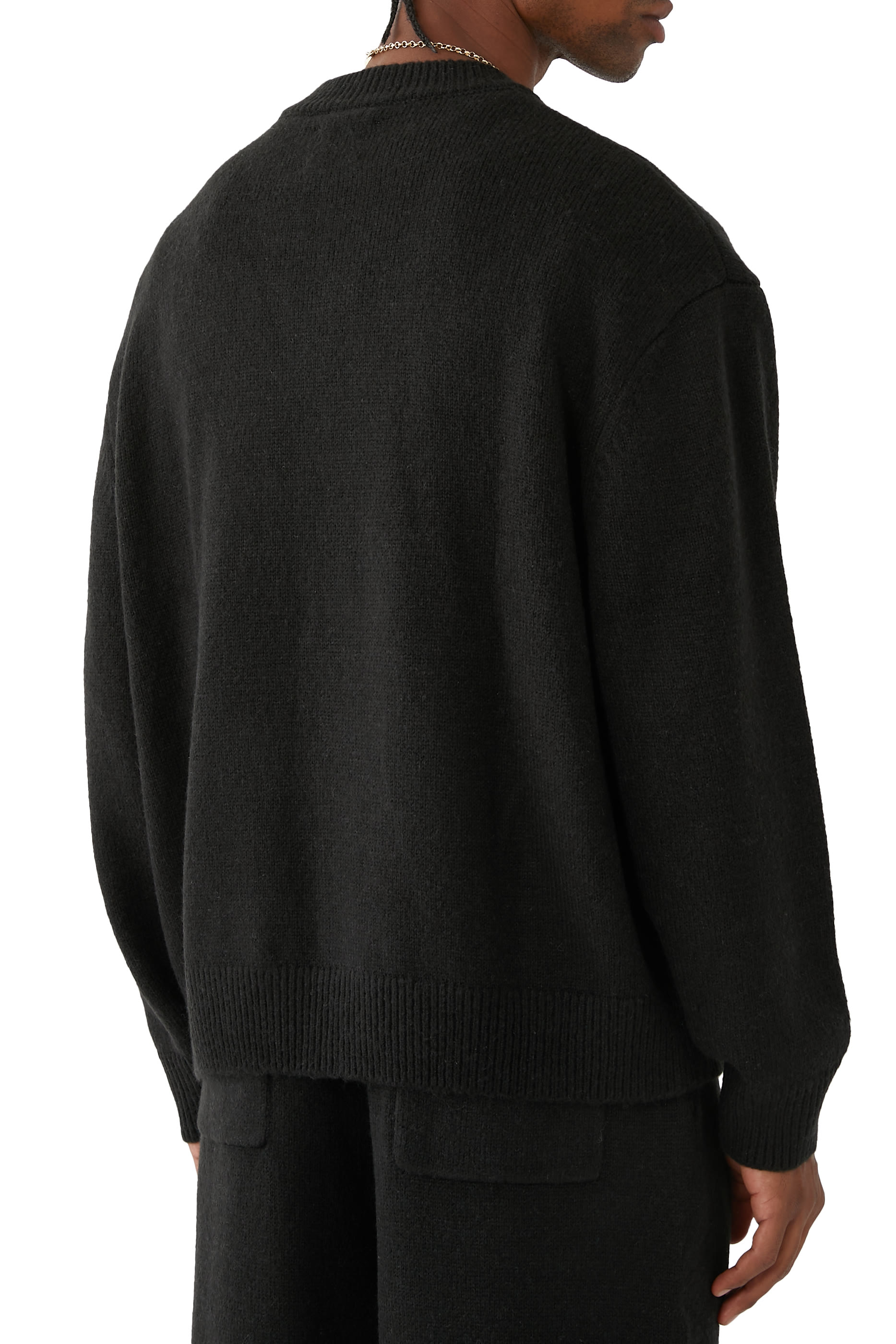 Mohair Blend Knit Crew