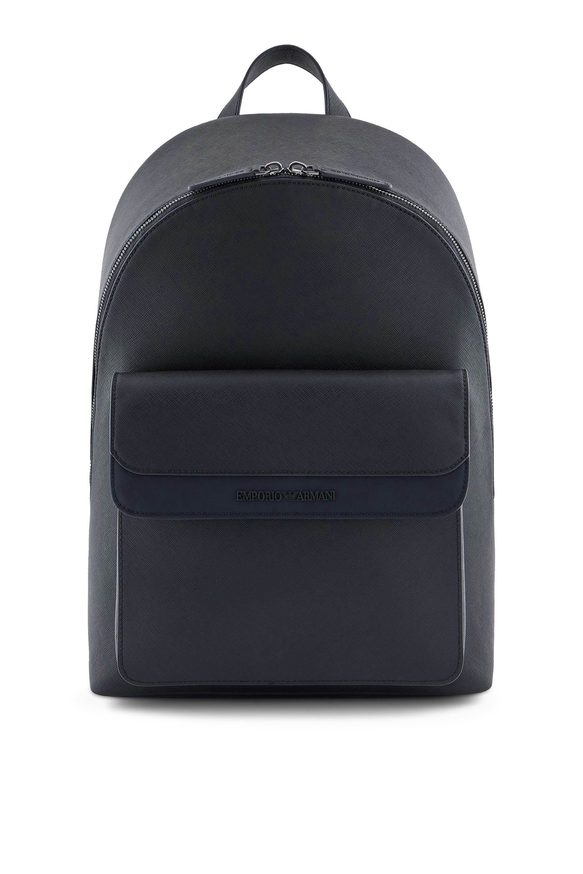ASV Regenerated Saffiano Leather Backpack with Logo