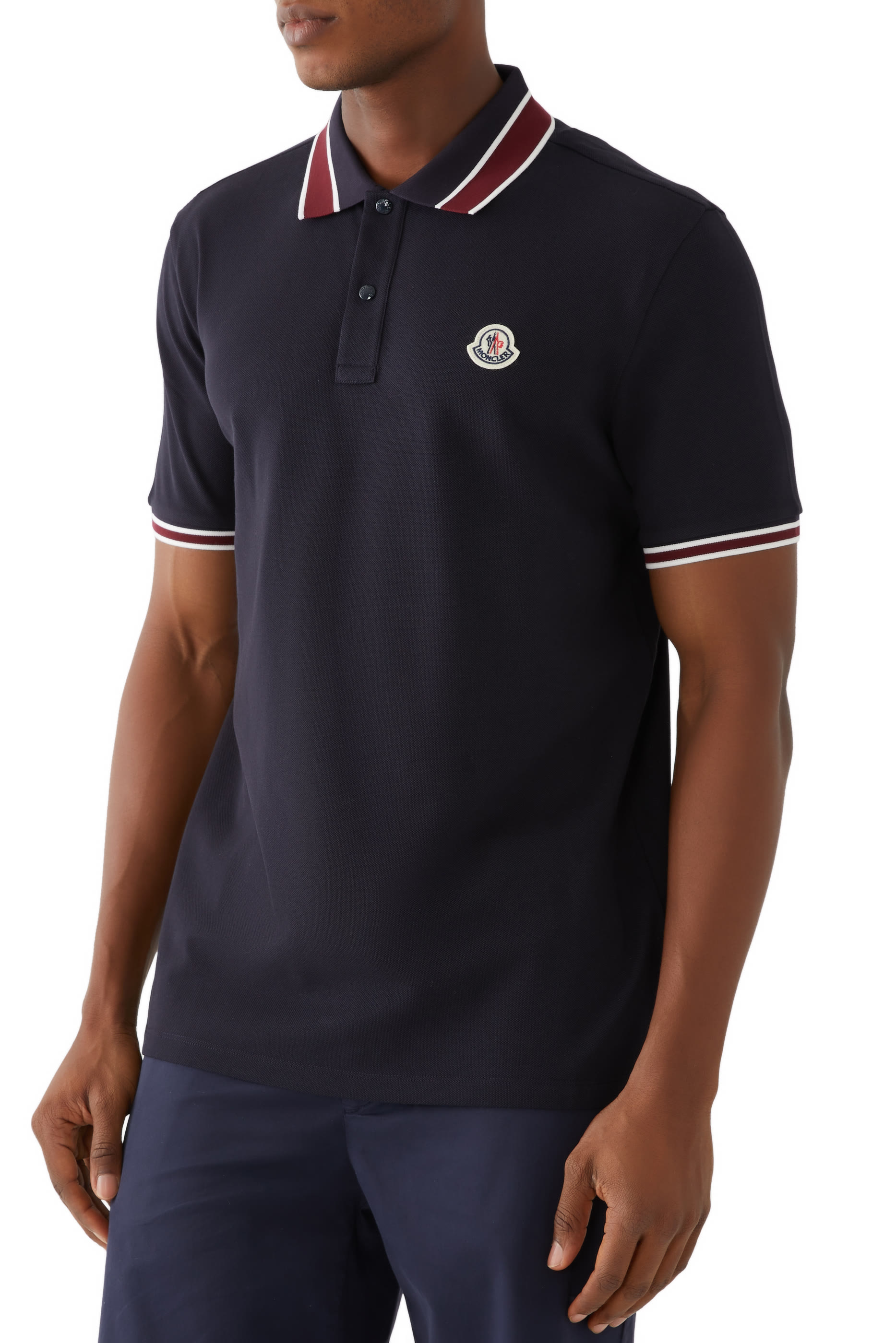 Logo Patch Polo Shirt