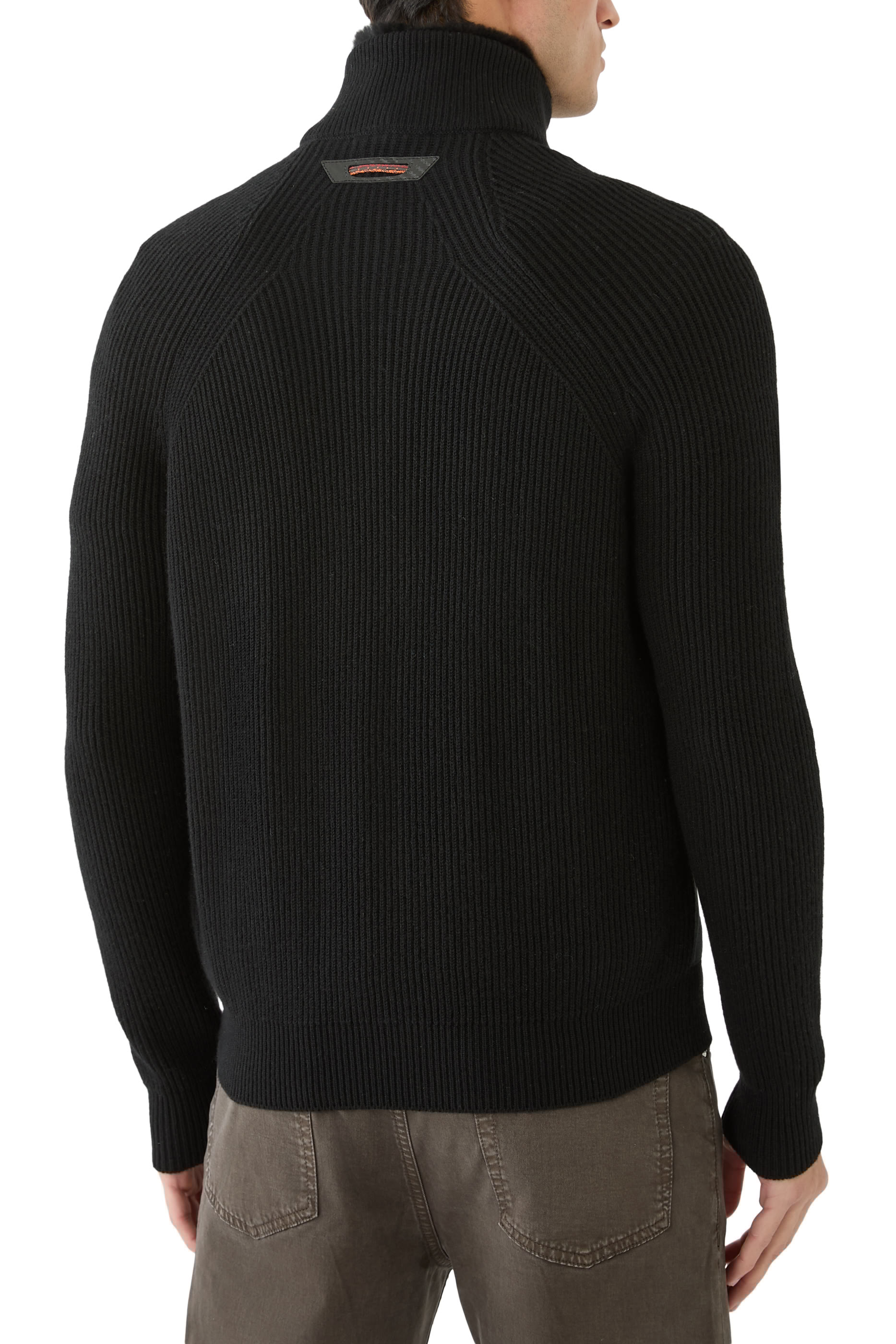 Knit Hybrid Bomber Shearling 