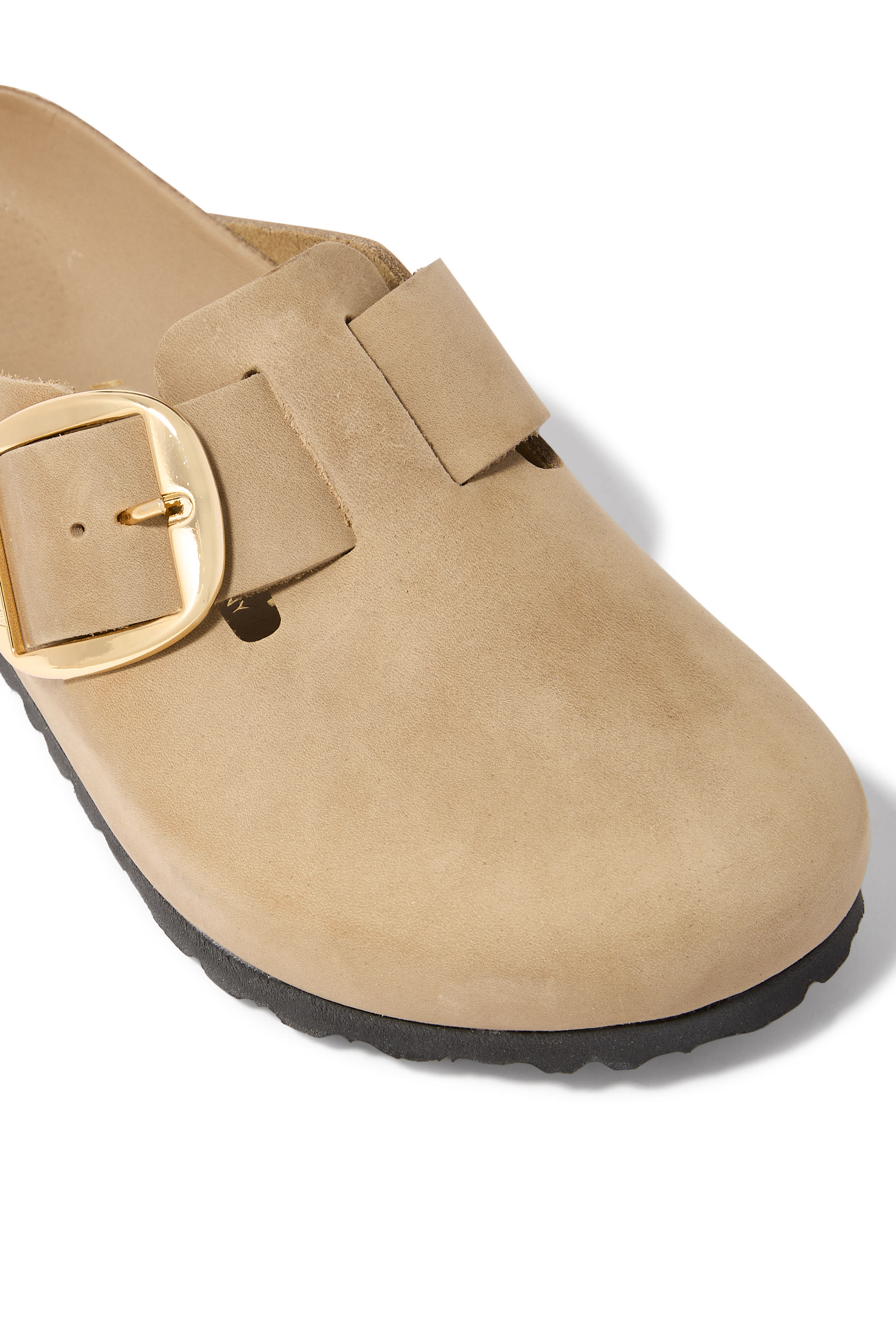 Boston Big Buckle Oiled Leather Sandals