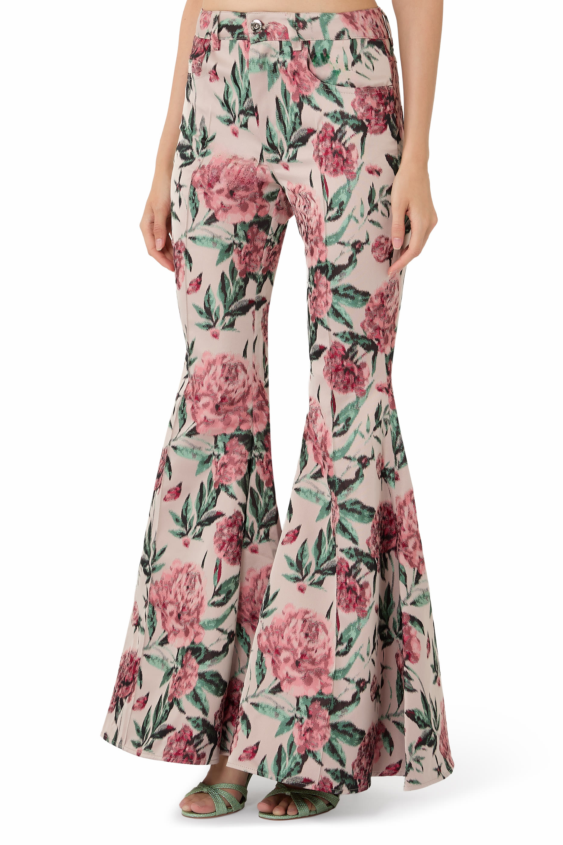 Brocade Extreme Flare Trousers