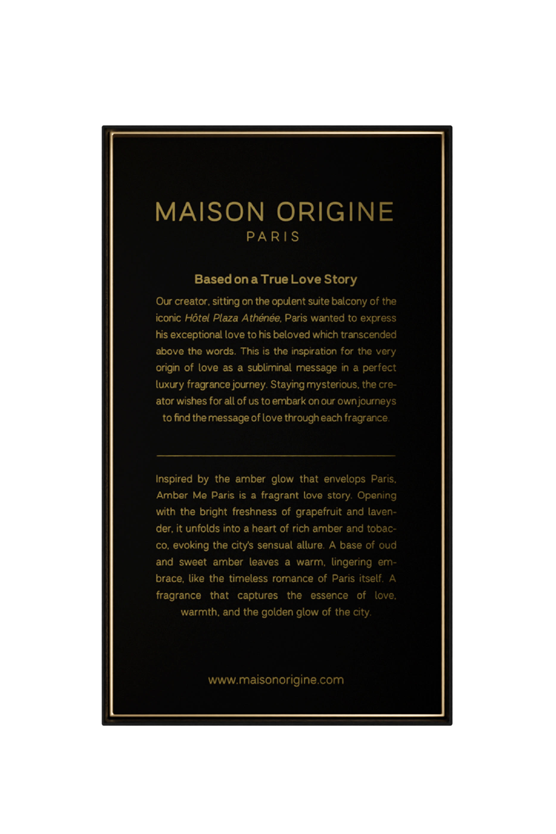 Gold Amber Me Paris Eau de Parfum 