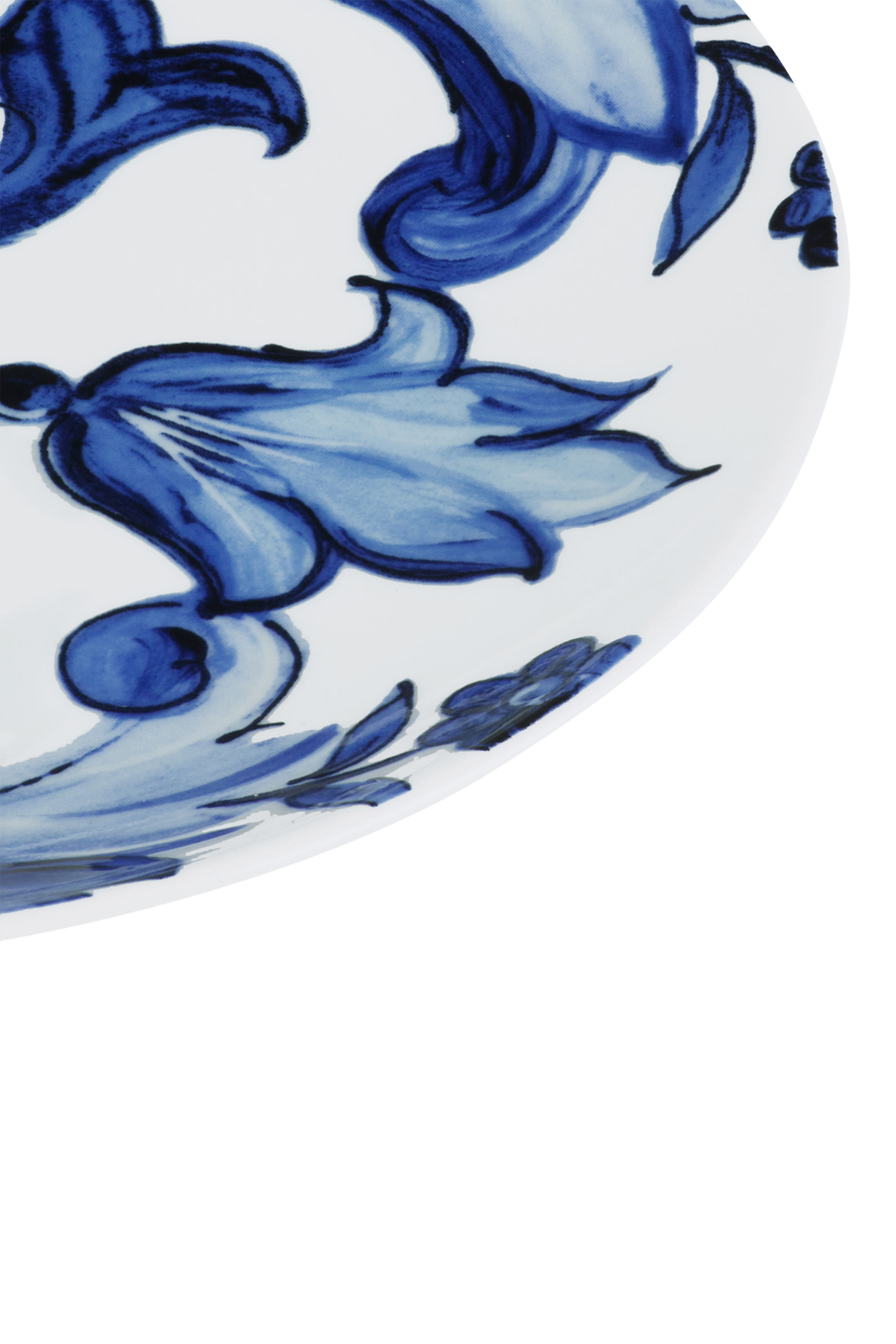 Blu Mediterraneo Fiore Foglie Bread Plates, Set of 2